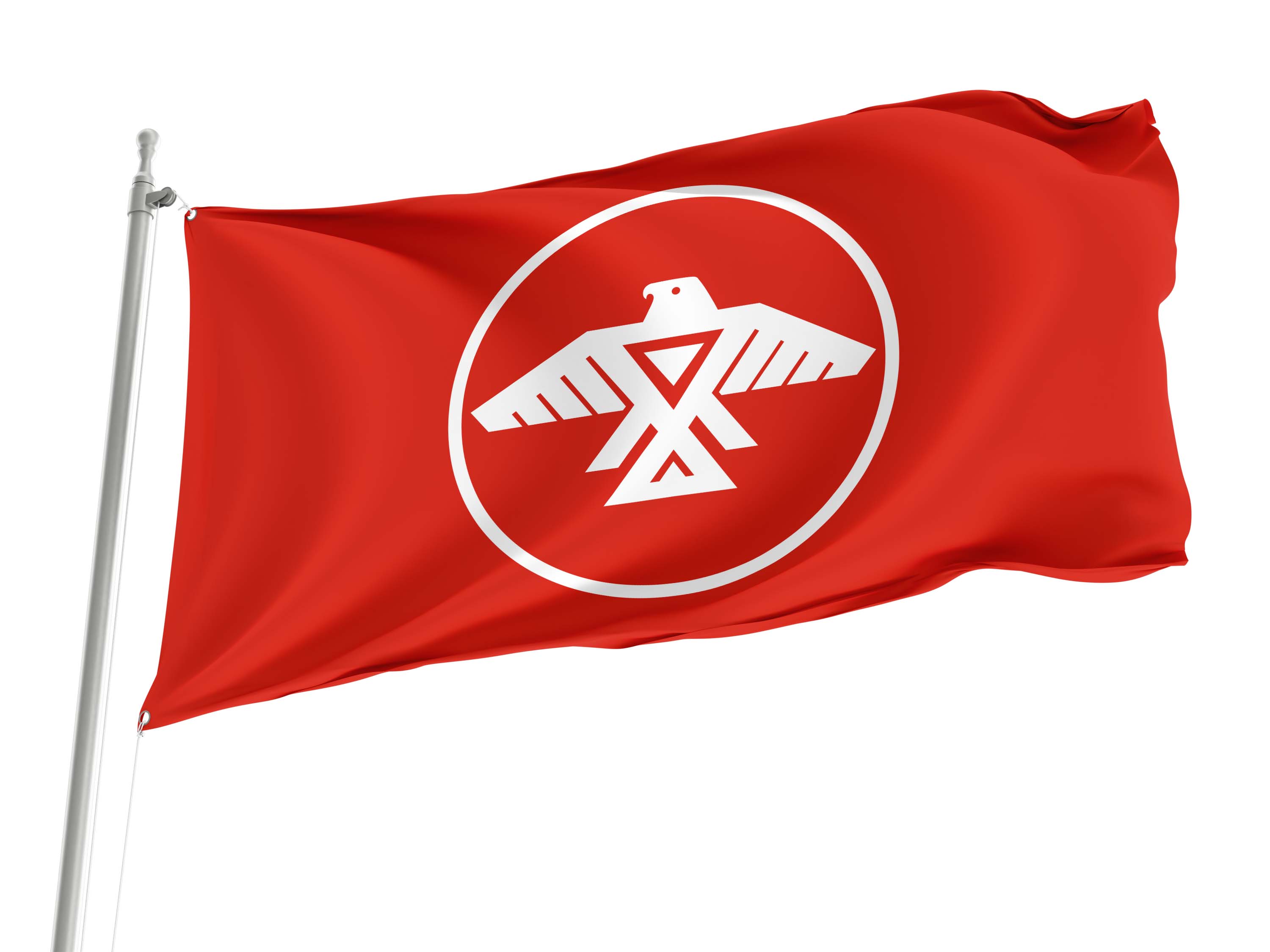 Anishinaabe Peoples Red Flag for Indoor & Outdoor Use