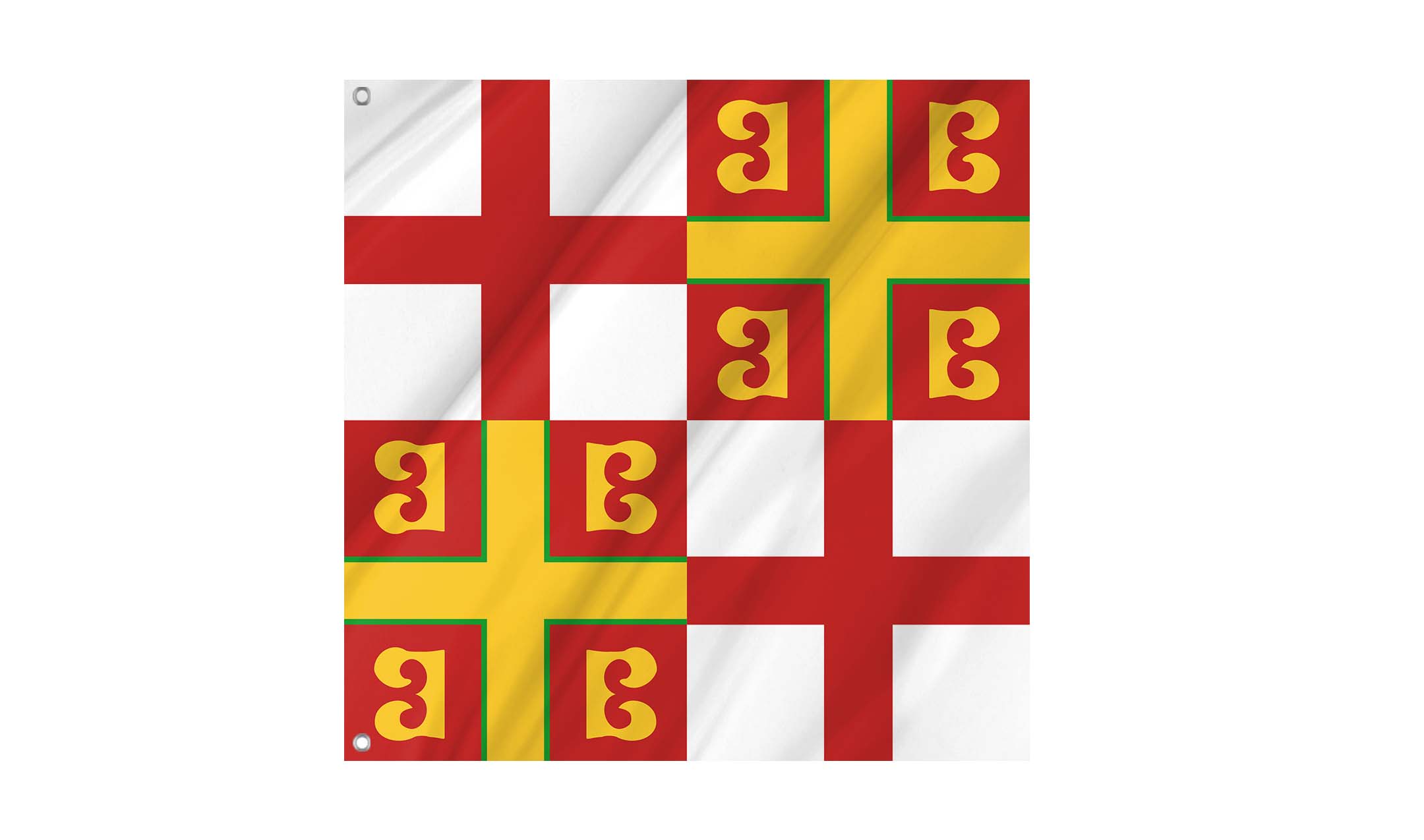 Byzantine Empire in AM 6858 / AD 1350 Flag for Indoor & Outdoor Use