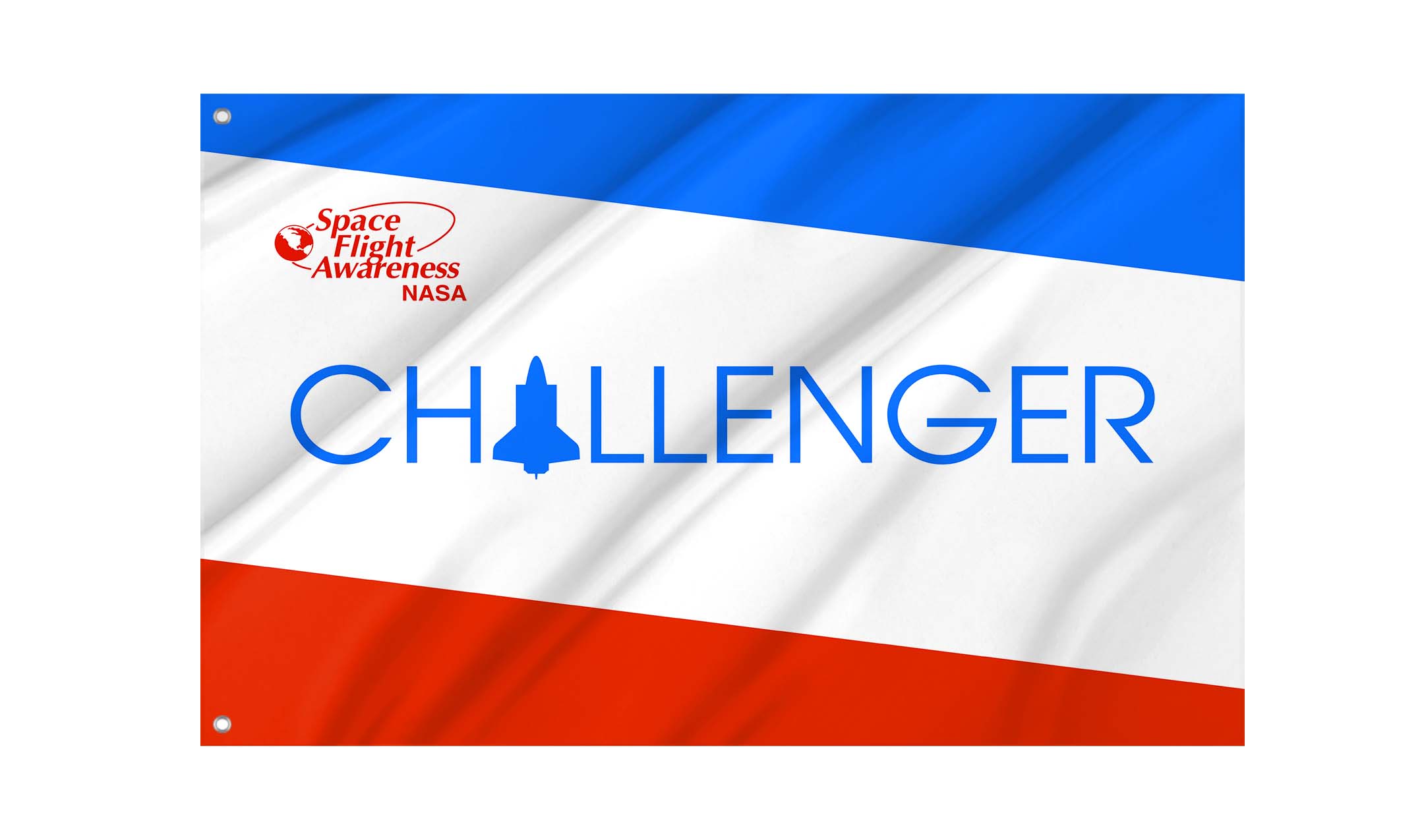 Space Shuttle Challenger Flag for Indoor & Outdoor Use