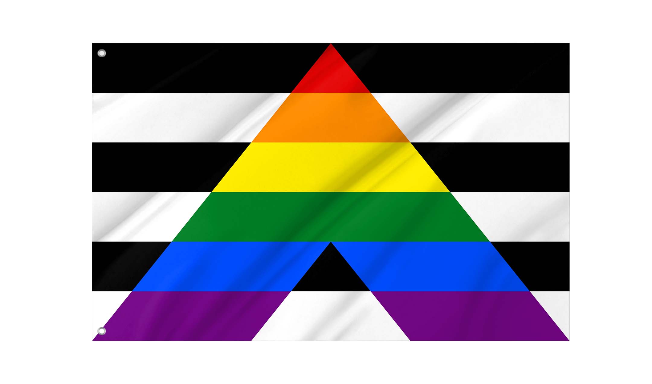 Straight Ally Flag for Indoor & Outdoor Use
