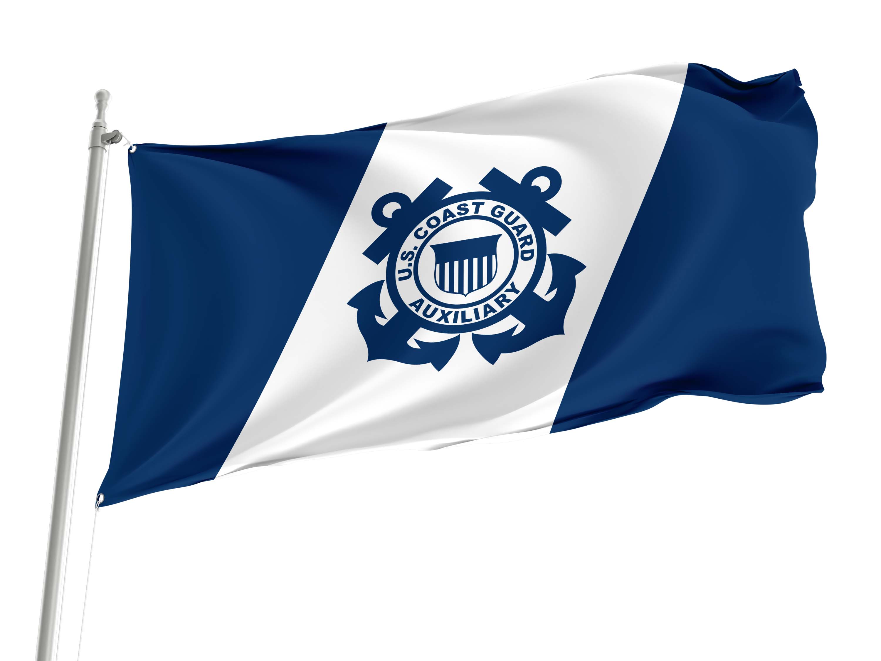 United States Coast Guard Auxiliary Flag for Indoor & Outdoor Use