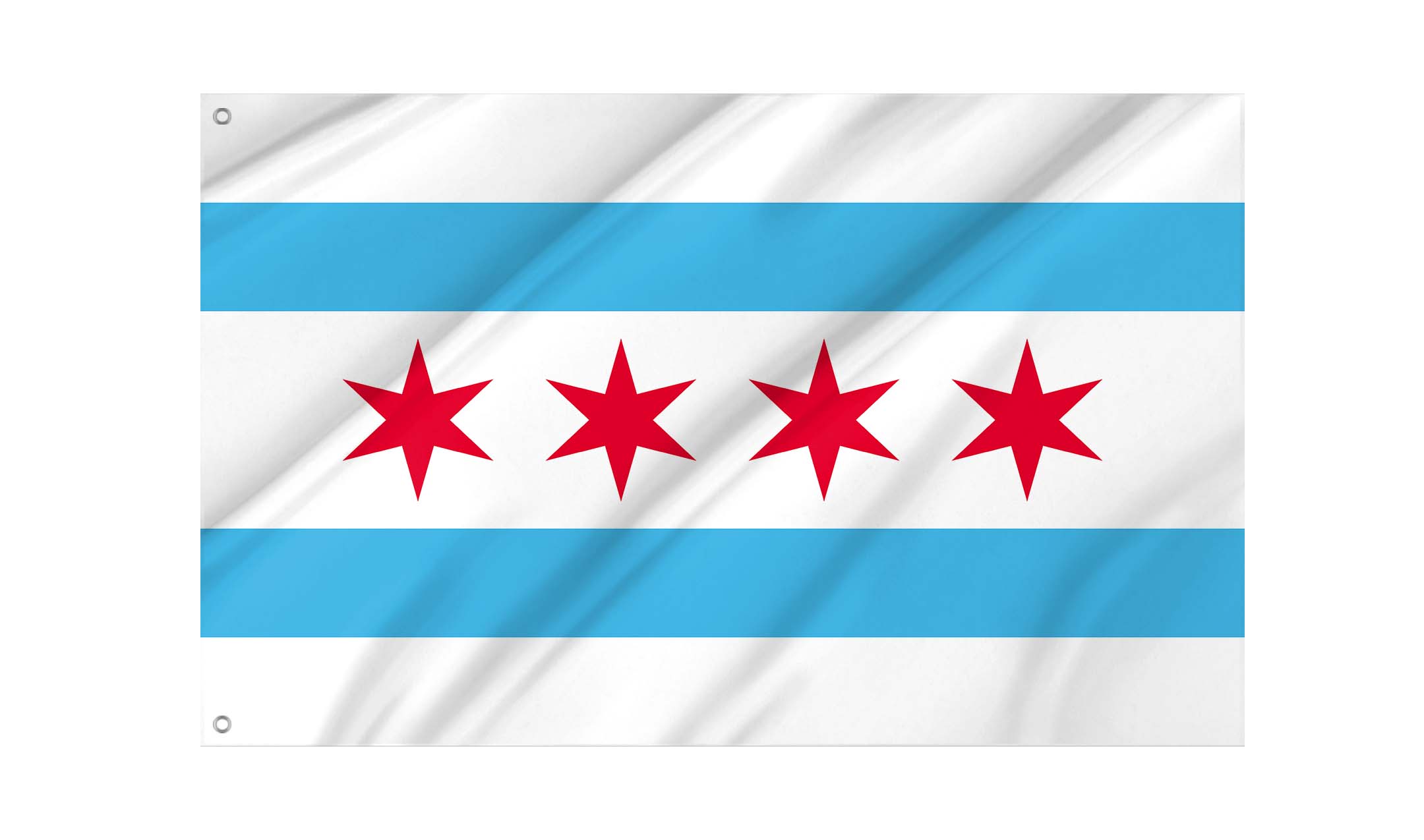 City of Chicago Flag for Indoor & Outdoor Use