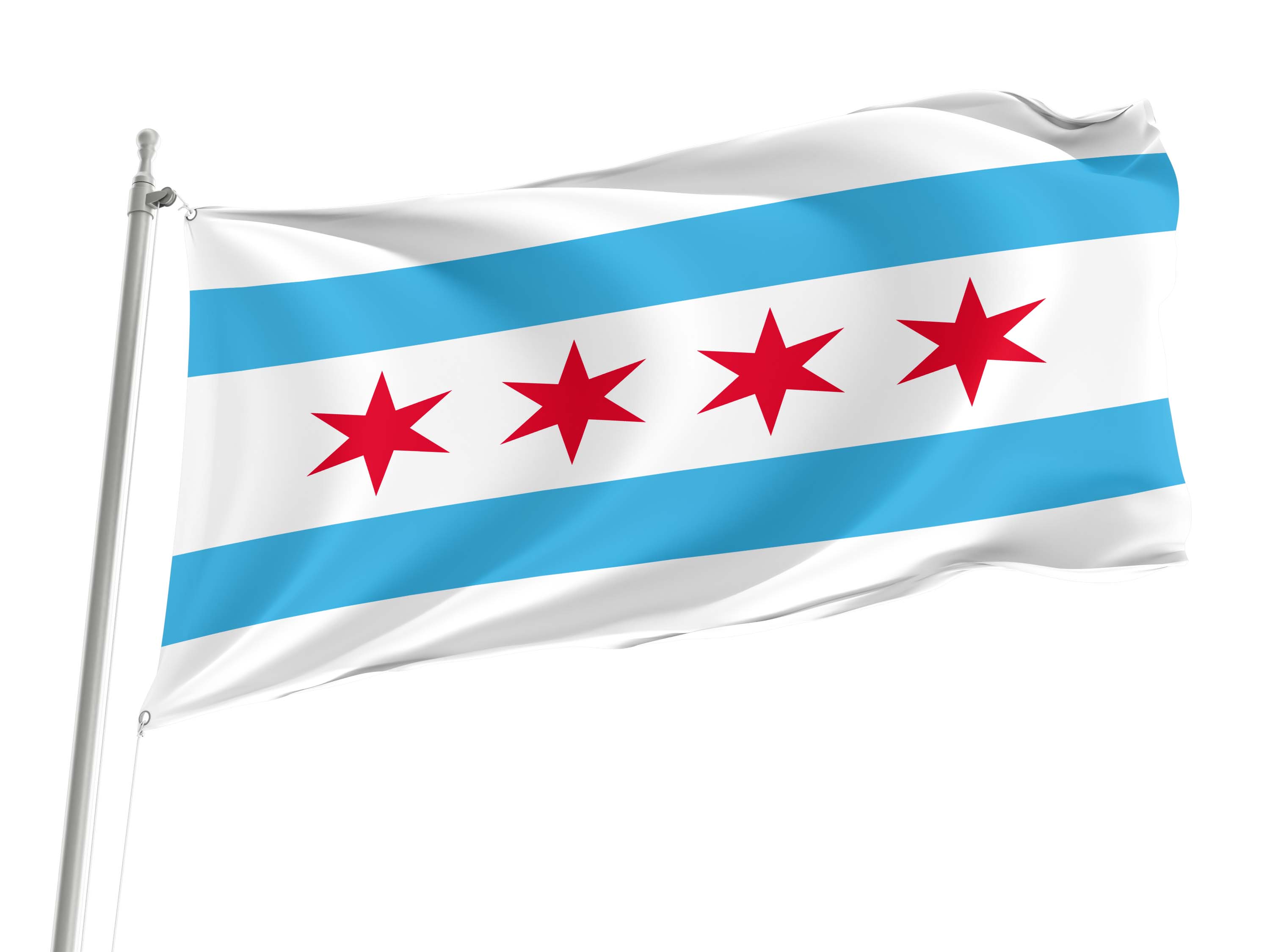 City of Chicago Flag for Indoor & Outdoor Use