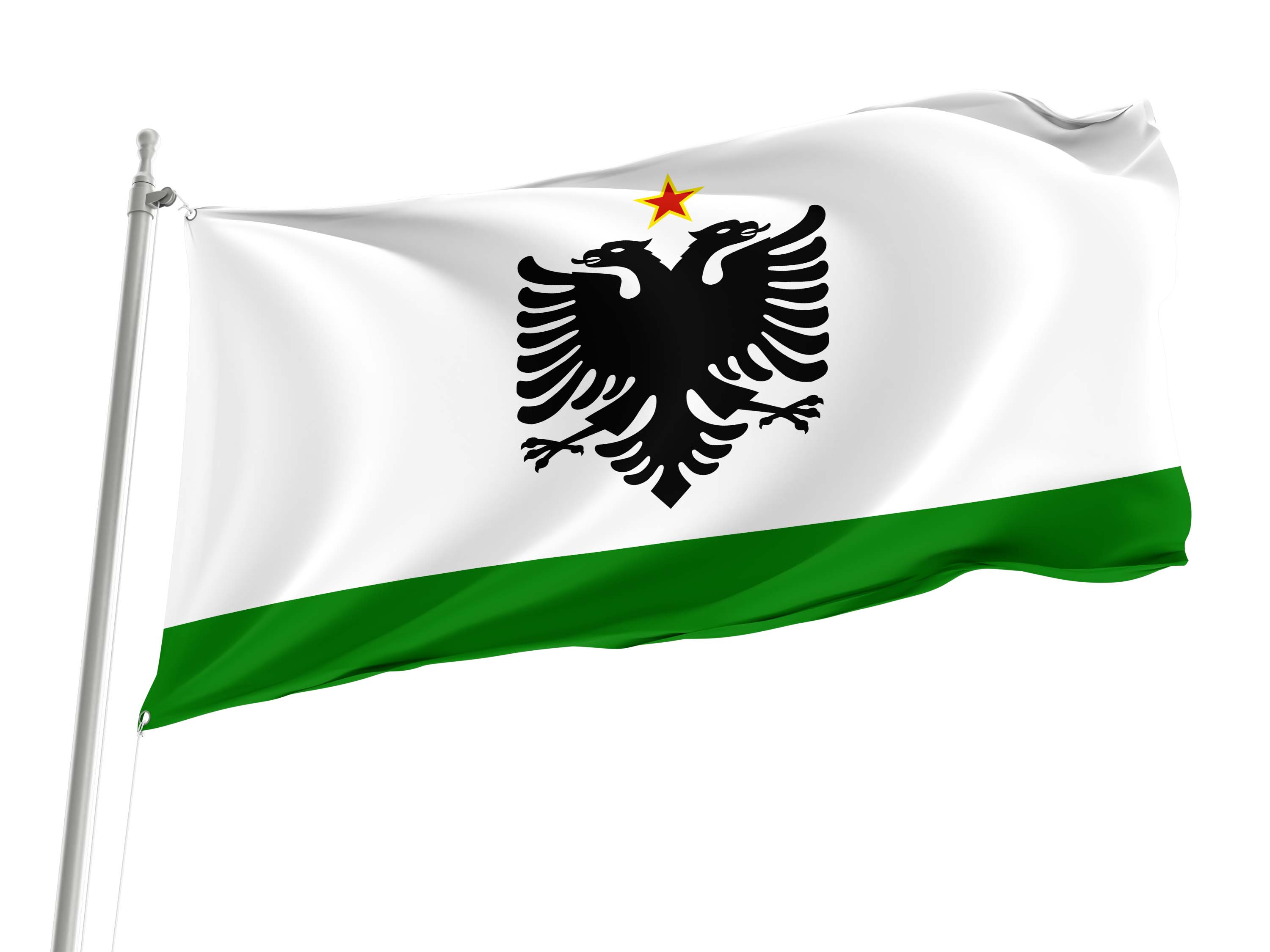 Albanian Coast Guard Ensign 1958-1992 Flag for Indoor & Outdoor Use