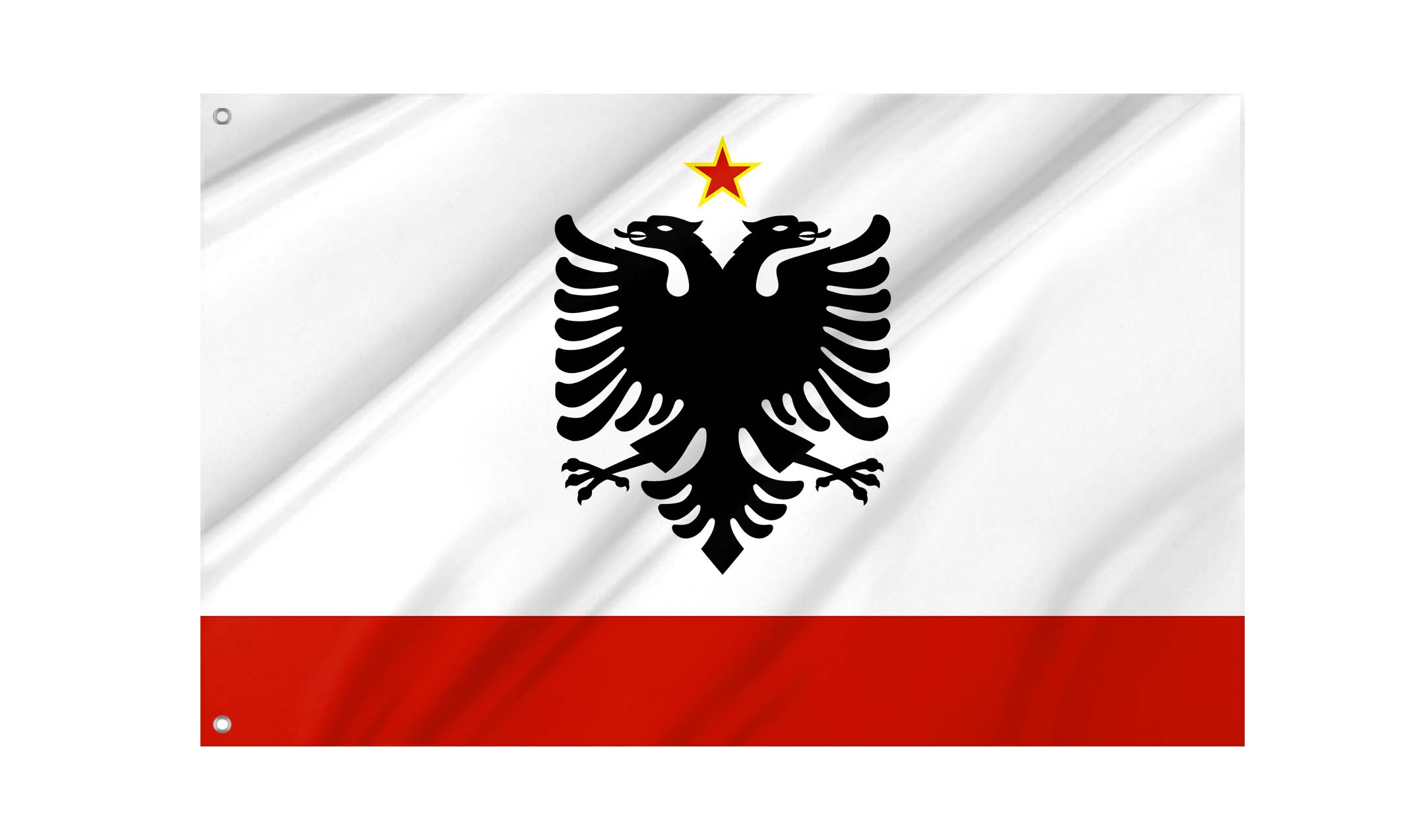 Naval Ensign of Albania 1958-1992 Flag for Indoor & Outdoor Use