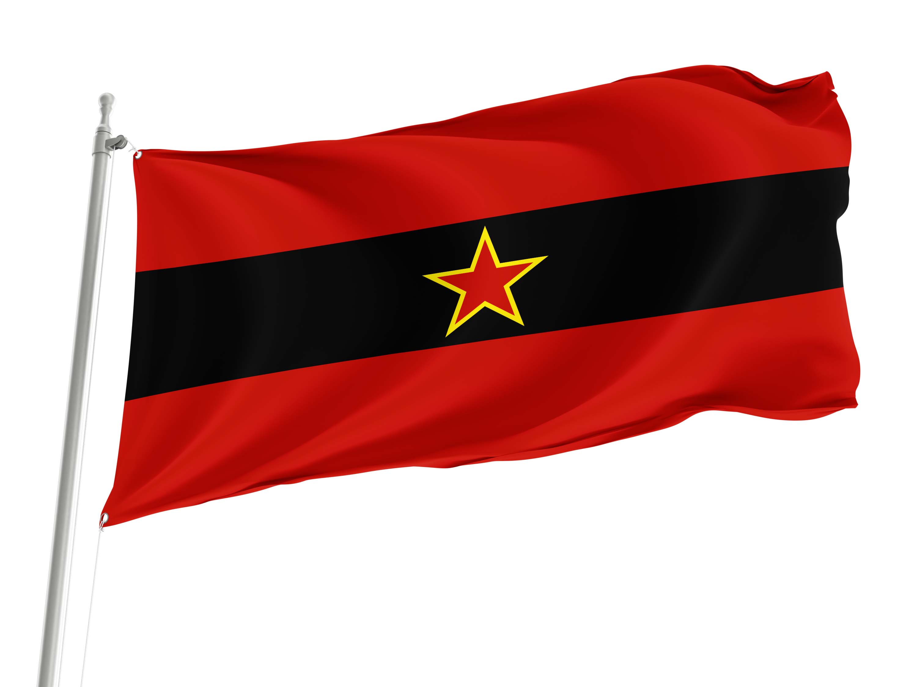 Civil Ensign of People Republic of Albania 1946-1992 Flag for Indoor & Outdoor Use
