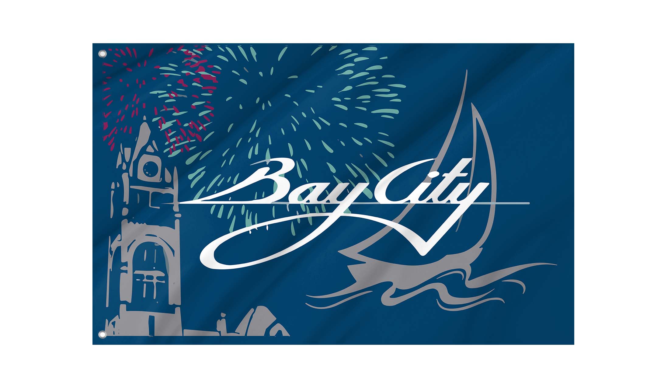 Bay City, Michigan 1981-1996 Flag for Indoor & Outdoor Use