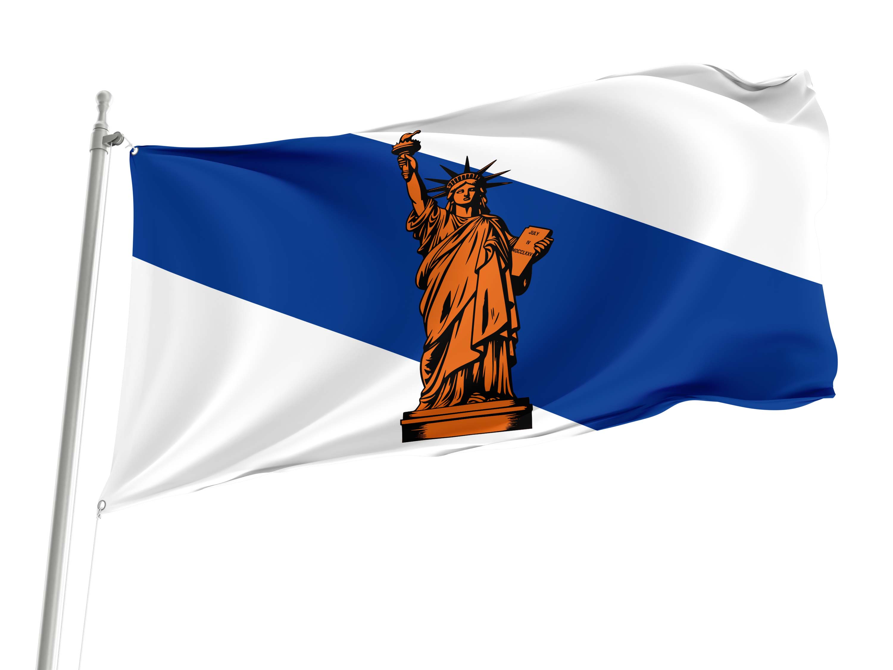 New York City Statehood 1970 Flag for Indoor & Outdoor Use
