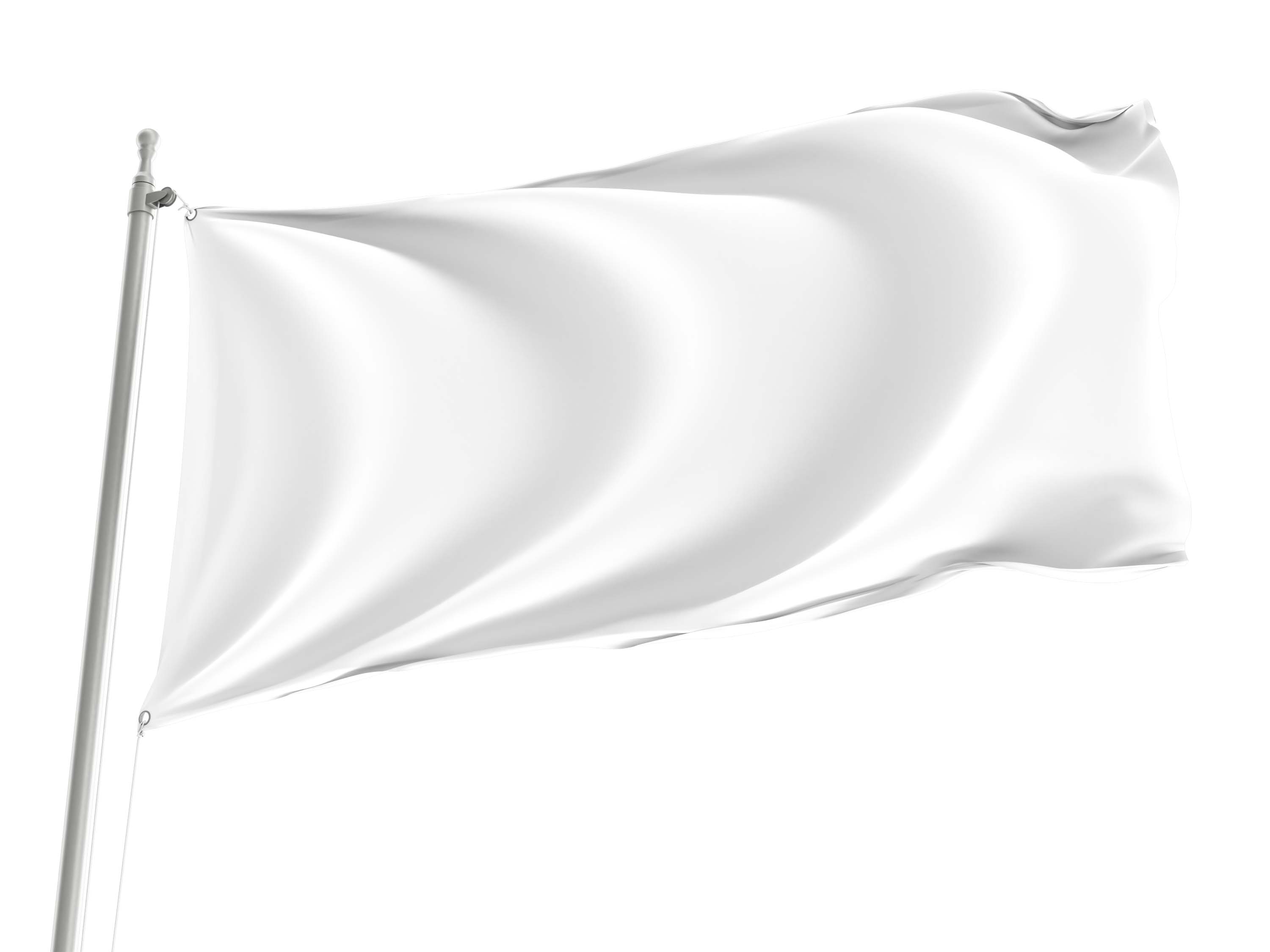 White Flag for Indoor & Outdoor Use