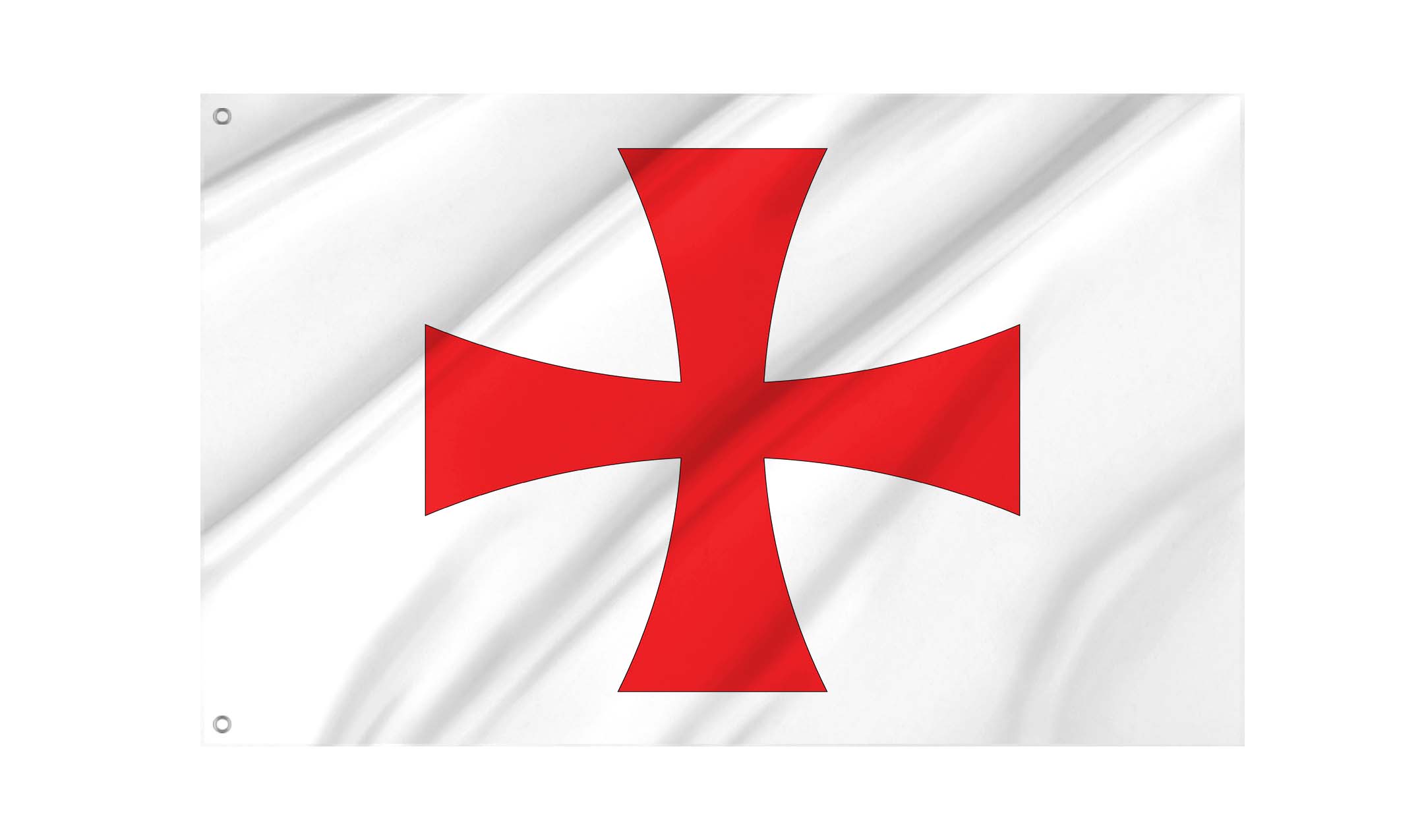 Crusades Knights Templar Cross Flag for Indoor & Outdoor Use