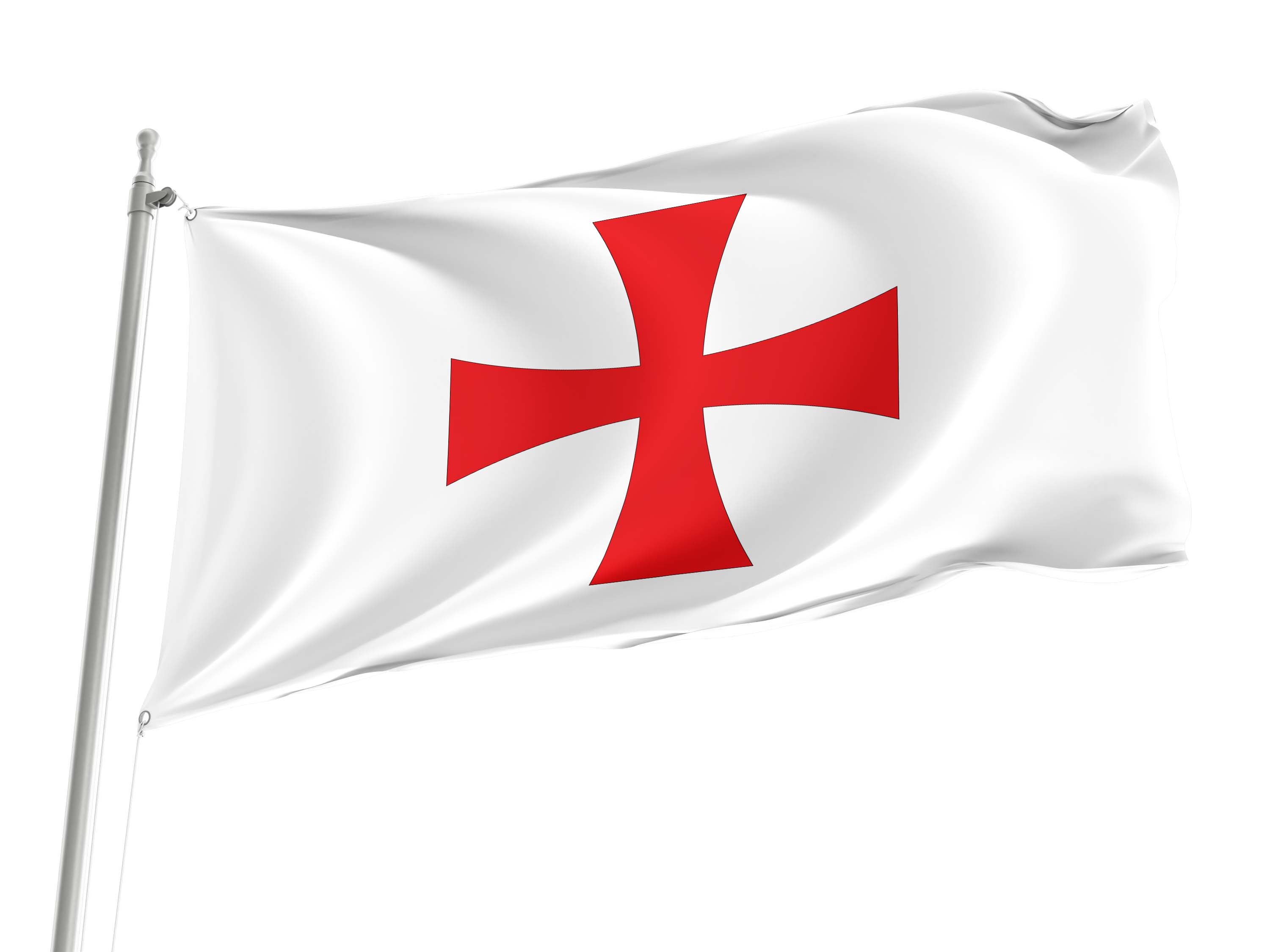 Crusades Knights Templar Cross Flag for Indoor & Outdoor Use