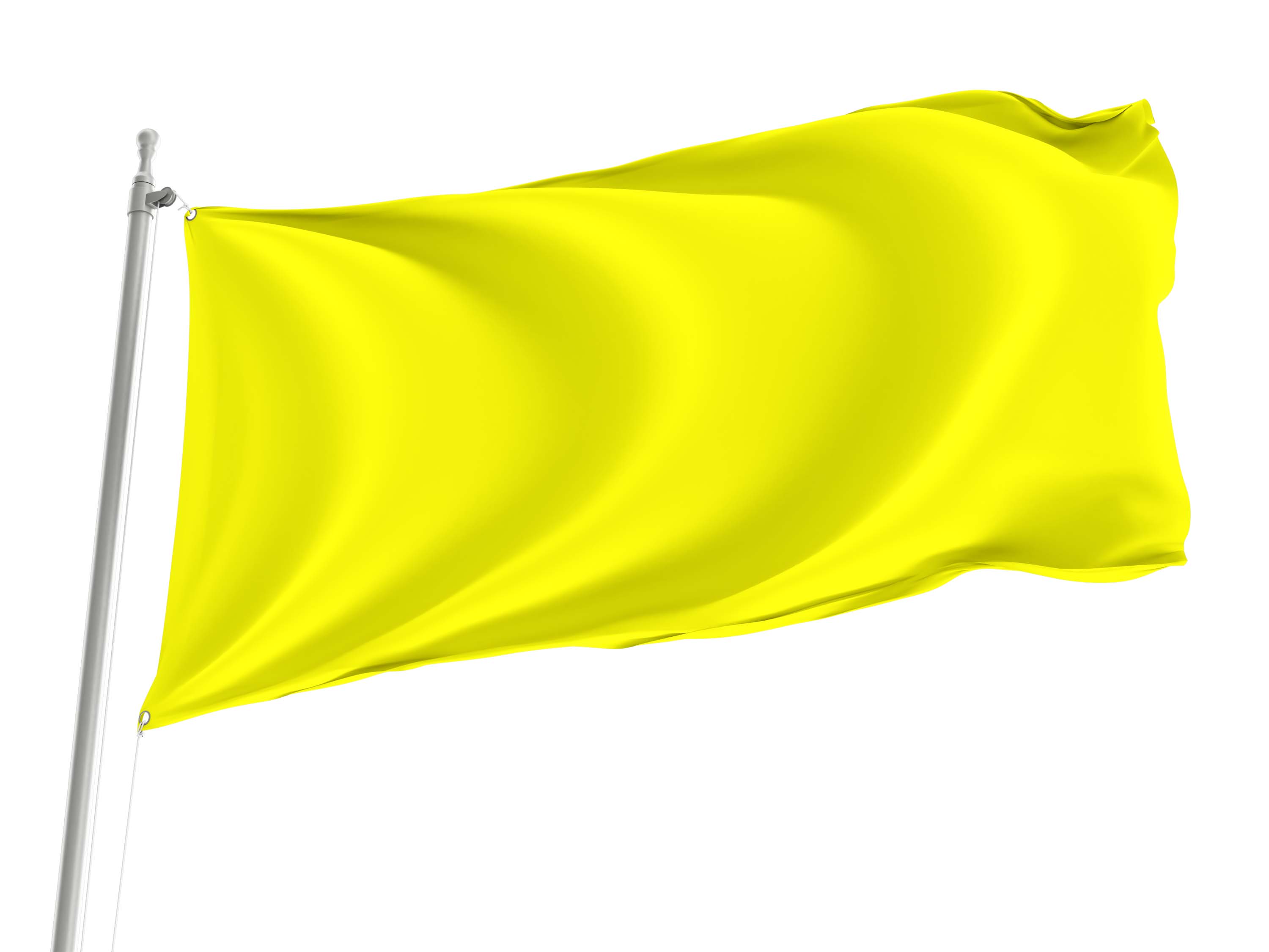 Yellow Flag for Indoor & Outdoor Use