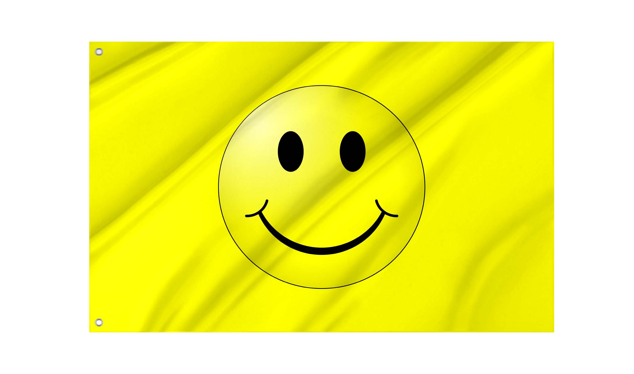 Happy Face Emoji Flag for Indoor & Outdoor Use
