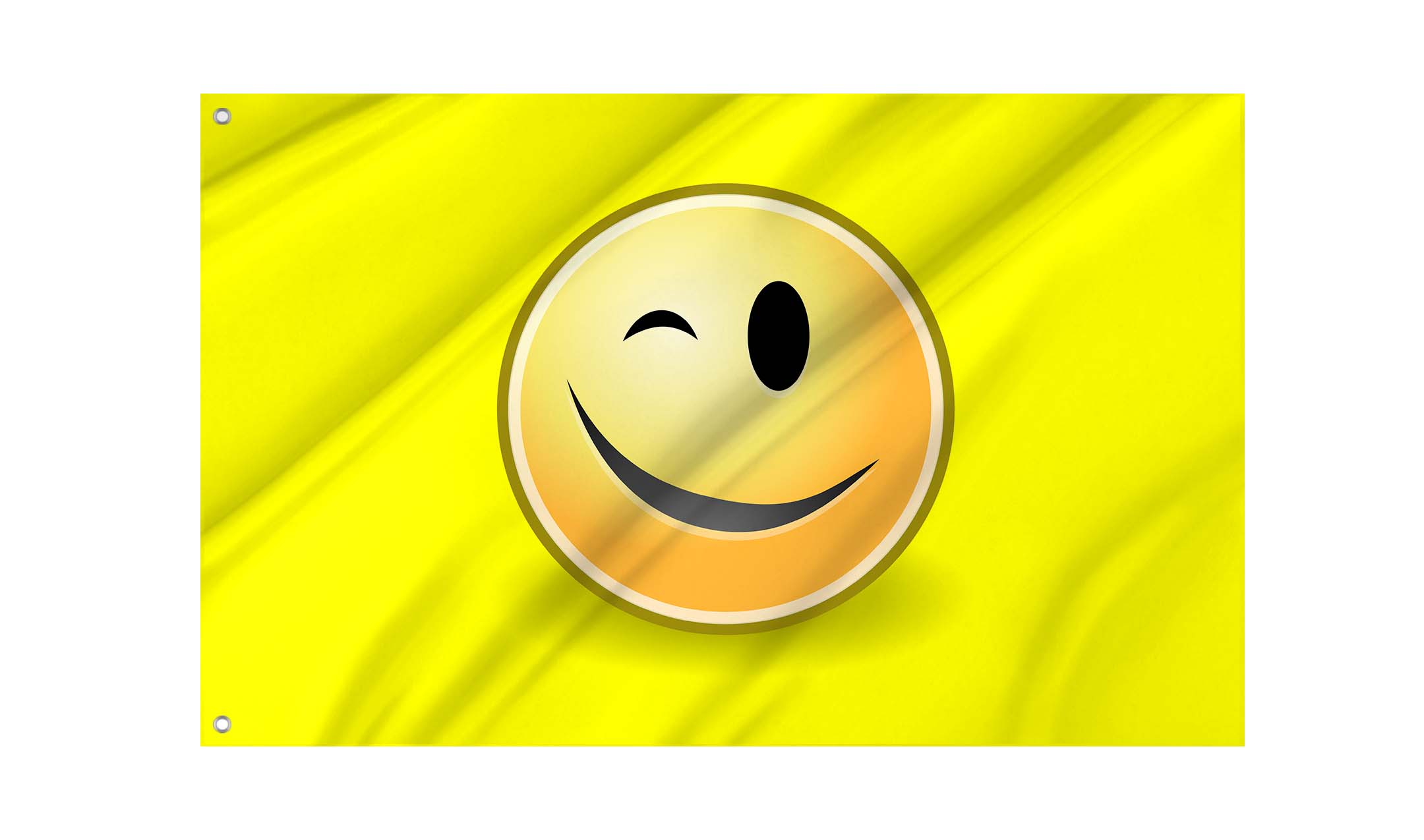 Winking Face Emoji Flag for Indoor & Outdoor Use