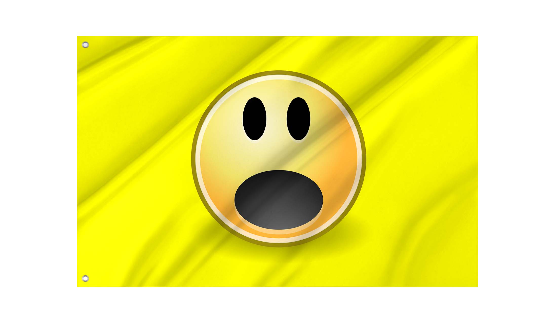Surprised Face Emoji Flag for Indoor & Outdoor Use