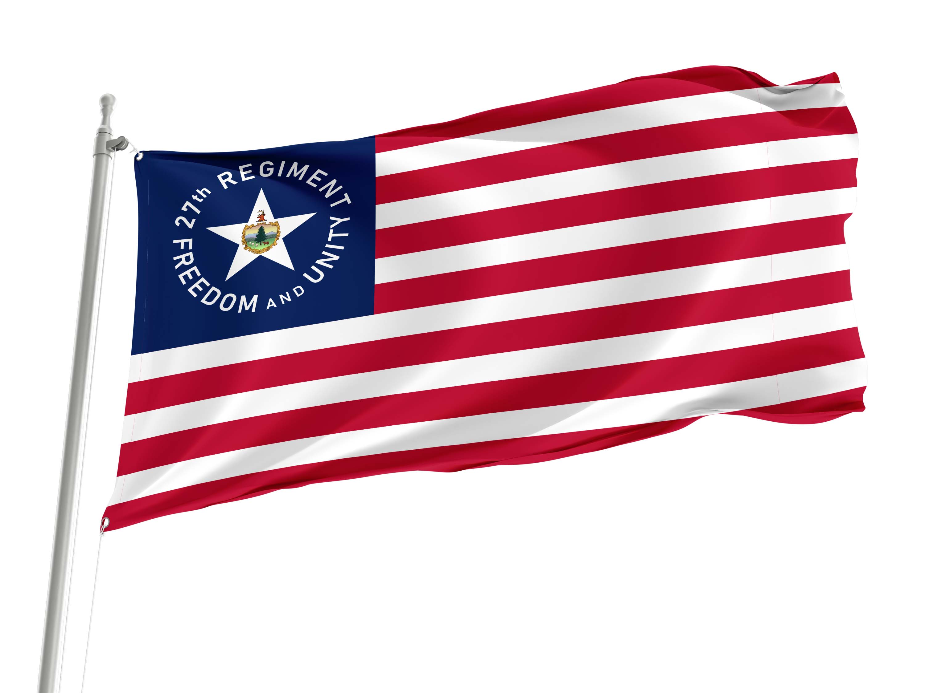 Vermont 27th Infantry Flag for Indoor & Outdoor Use