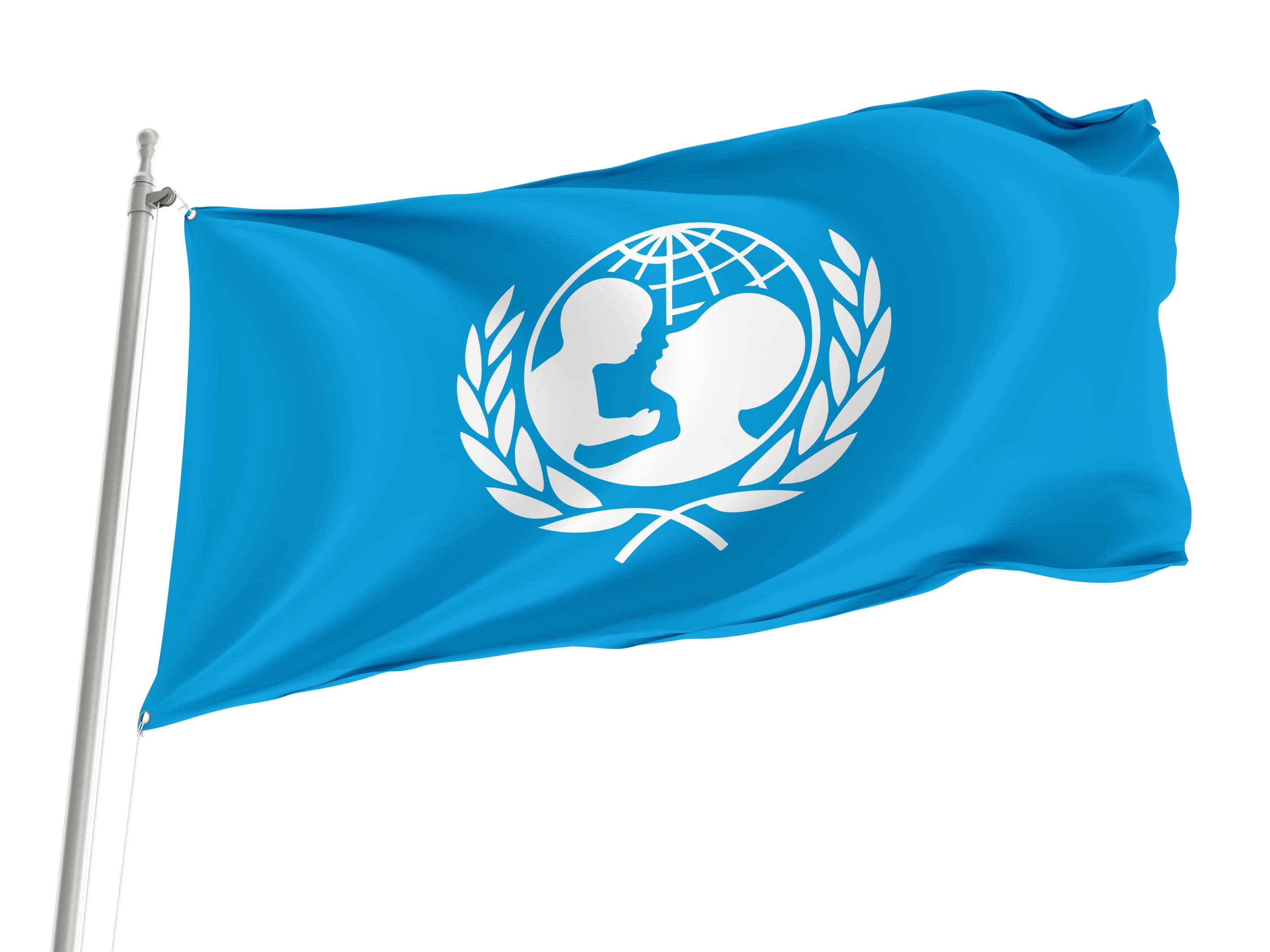 Unicef Flag for Indoor & Outdoor Use
