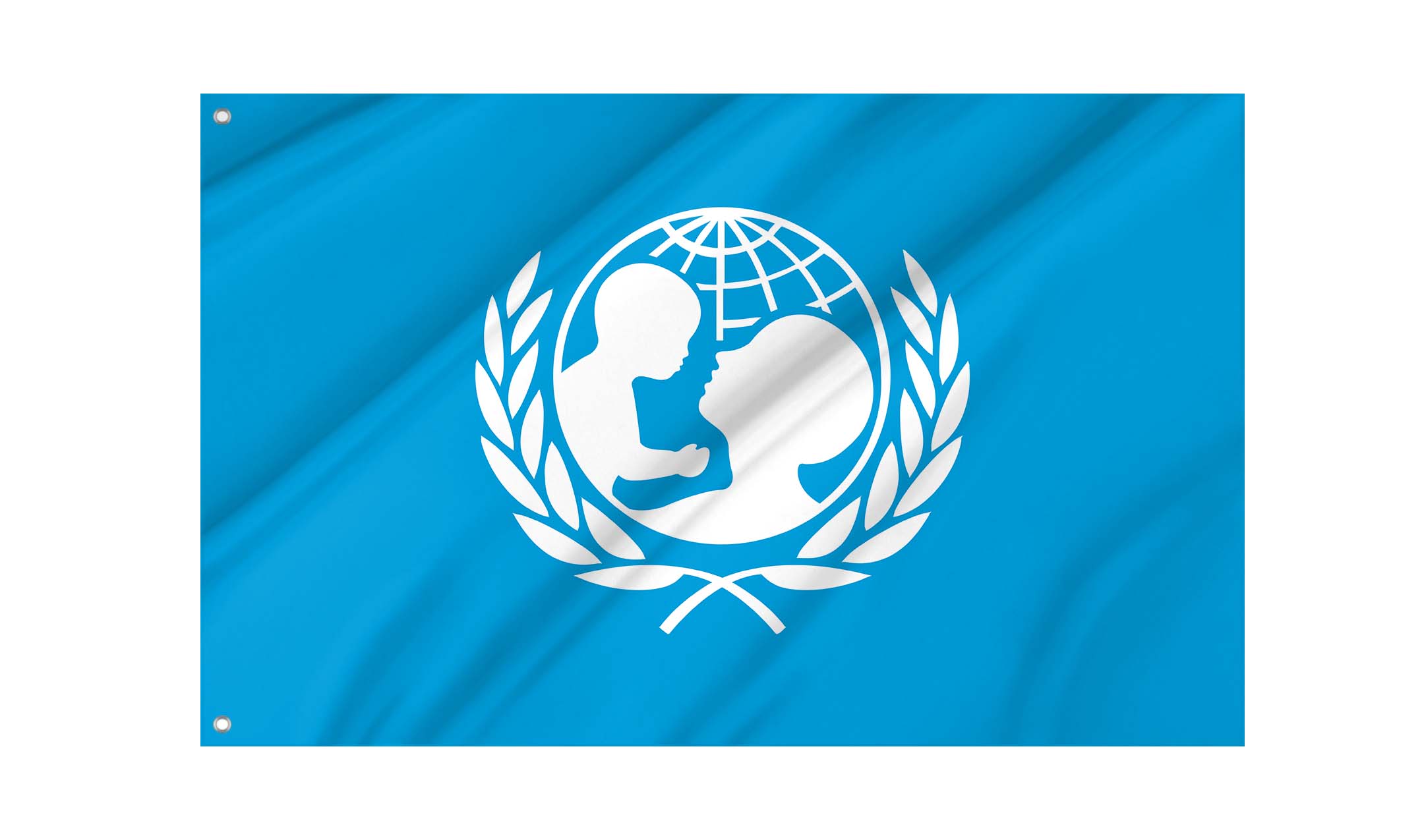 Unicef Flag for Indoor & Outdoor Use