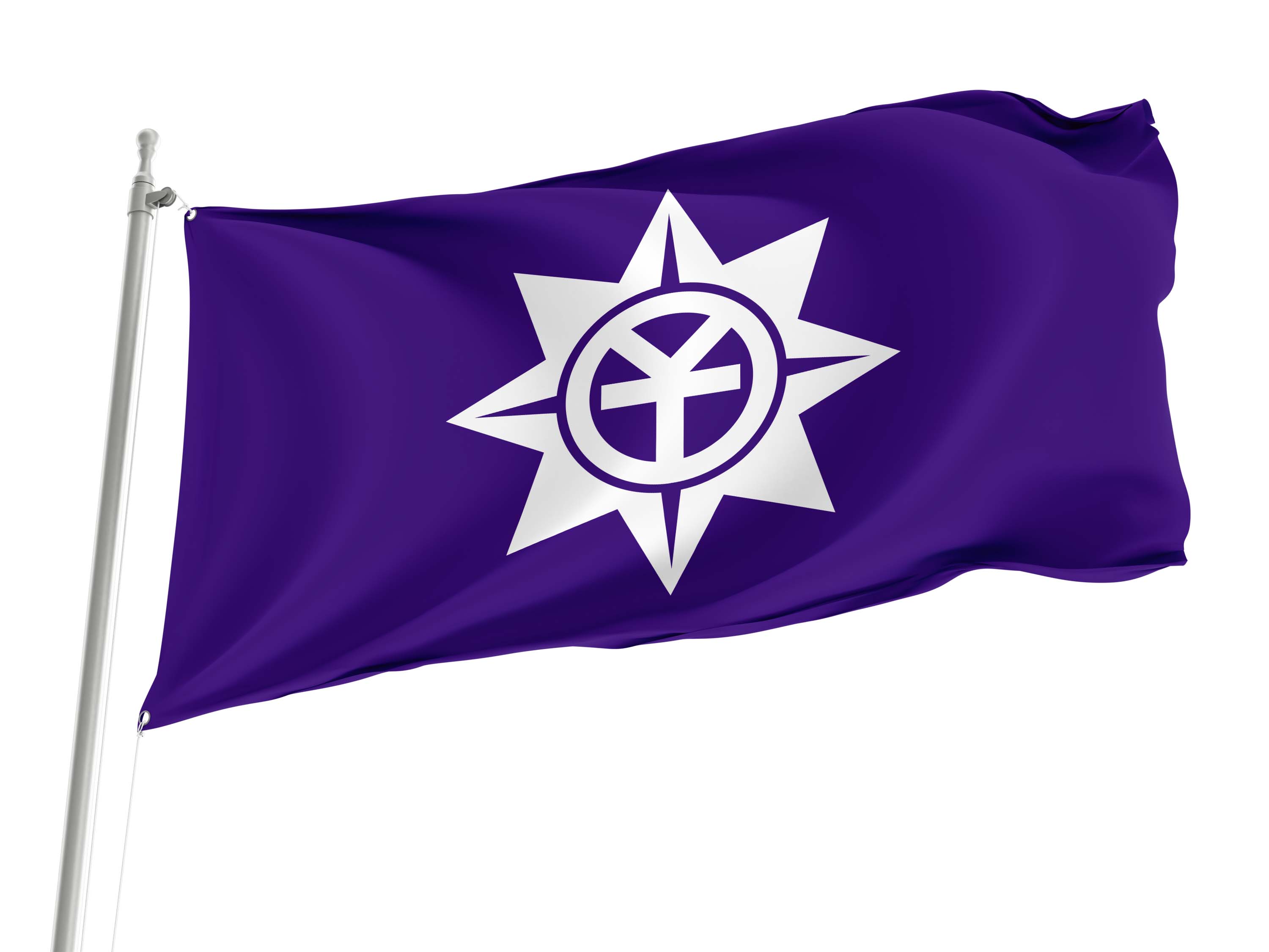 Okayama City Flag for Indoor & Outdoor Use