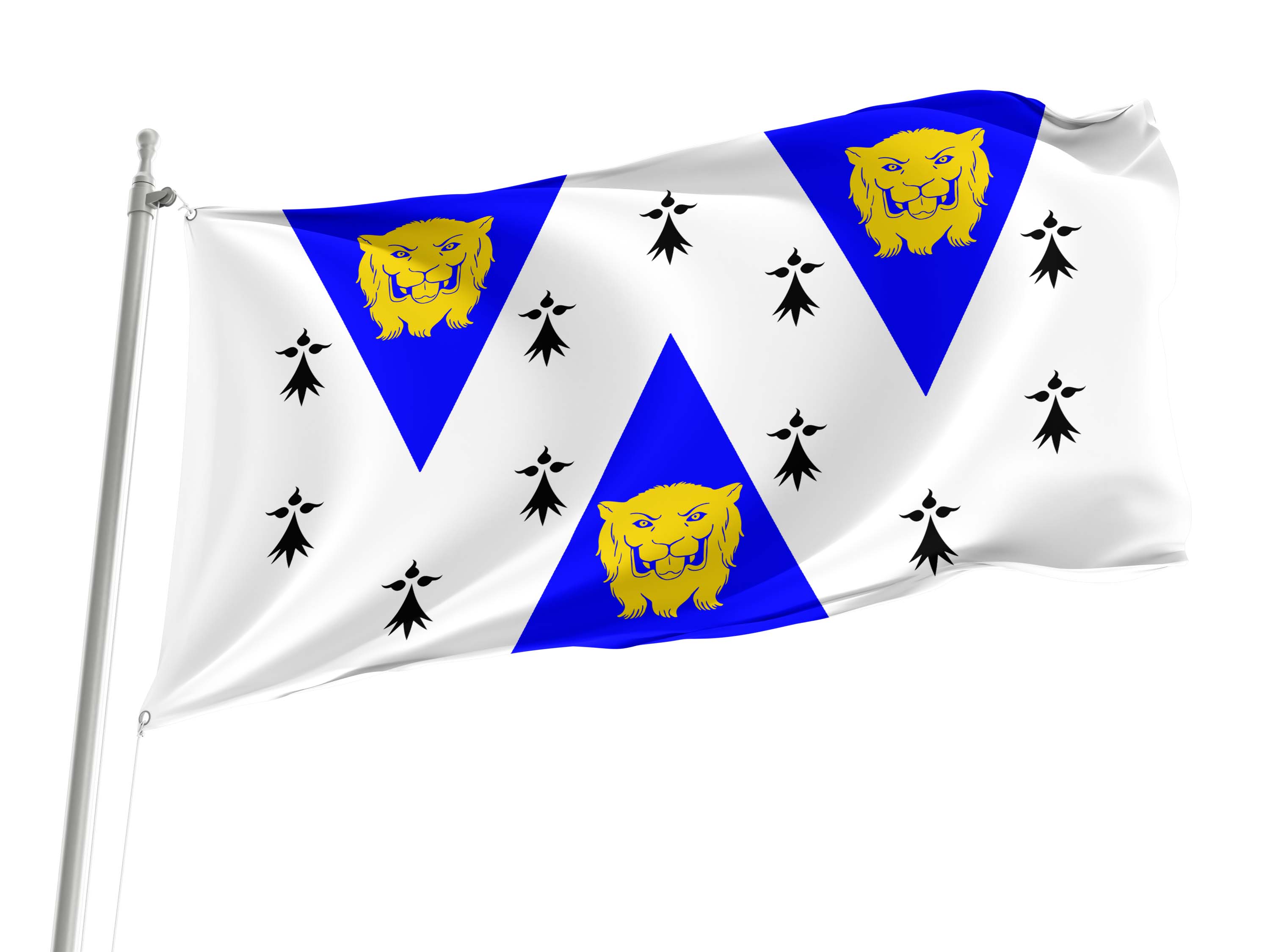 Shropshire White Flag for Indoor & Outdoor Use