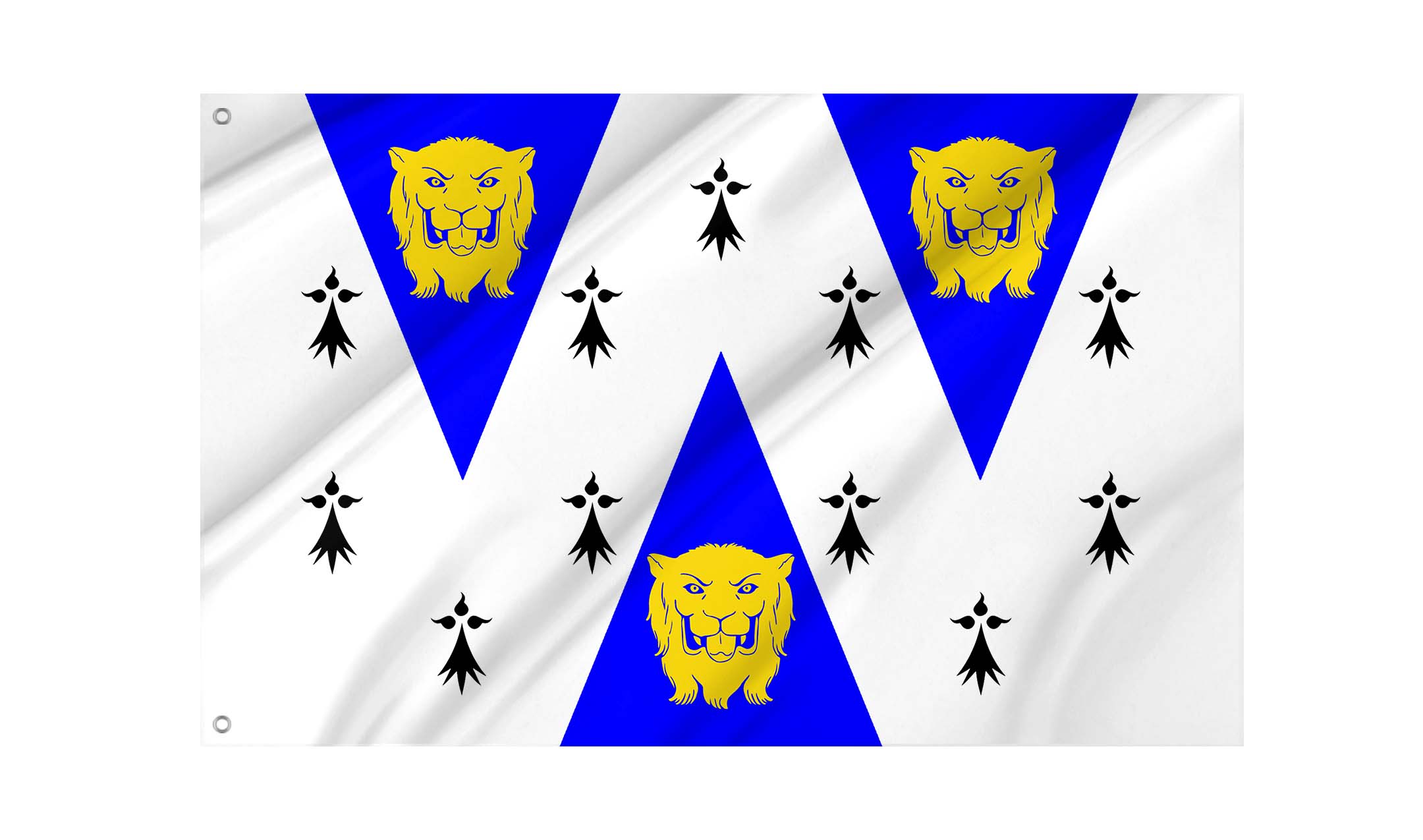 Shropshire White Flag for Indoor & Outdoor Use