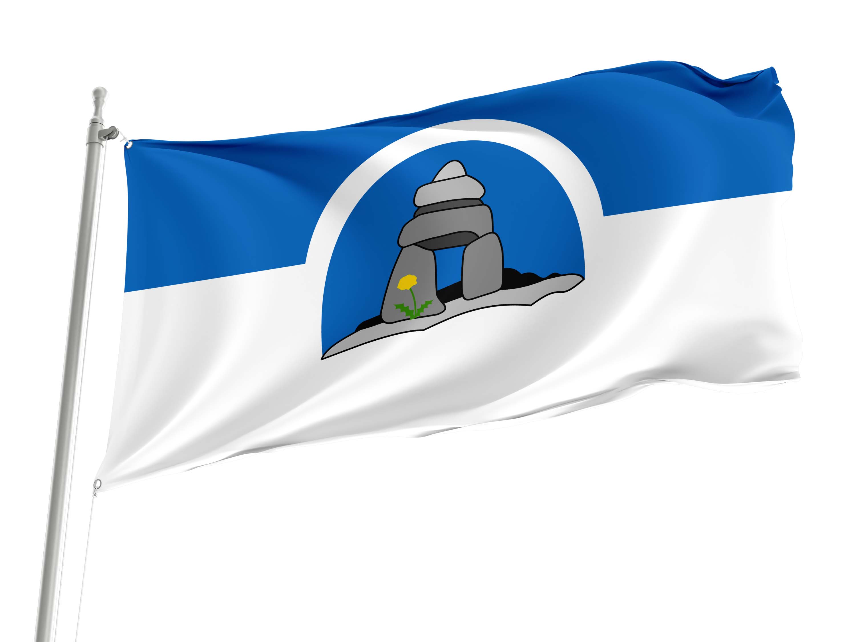 Franco-Nunavois Flag for Indoor & Outdoor Use