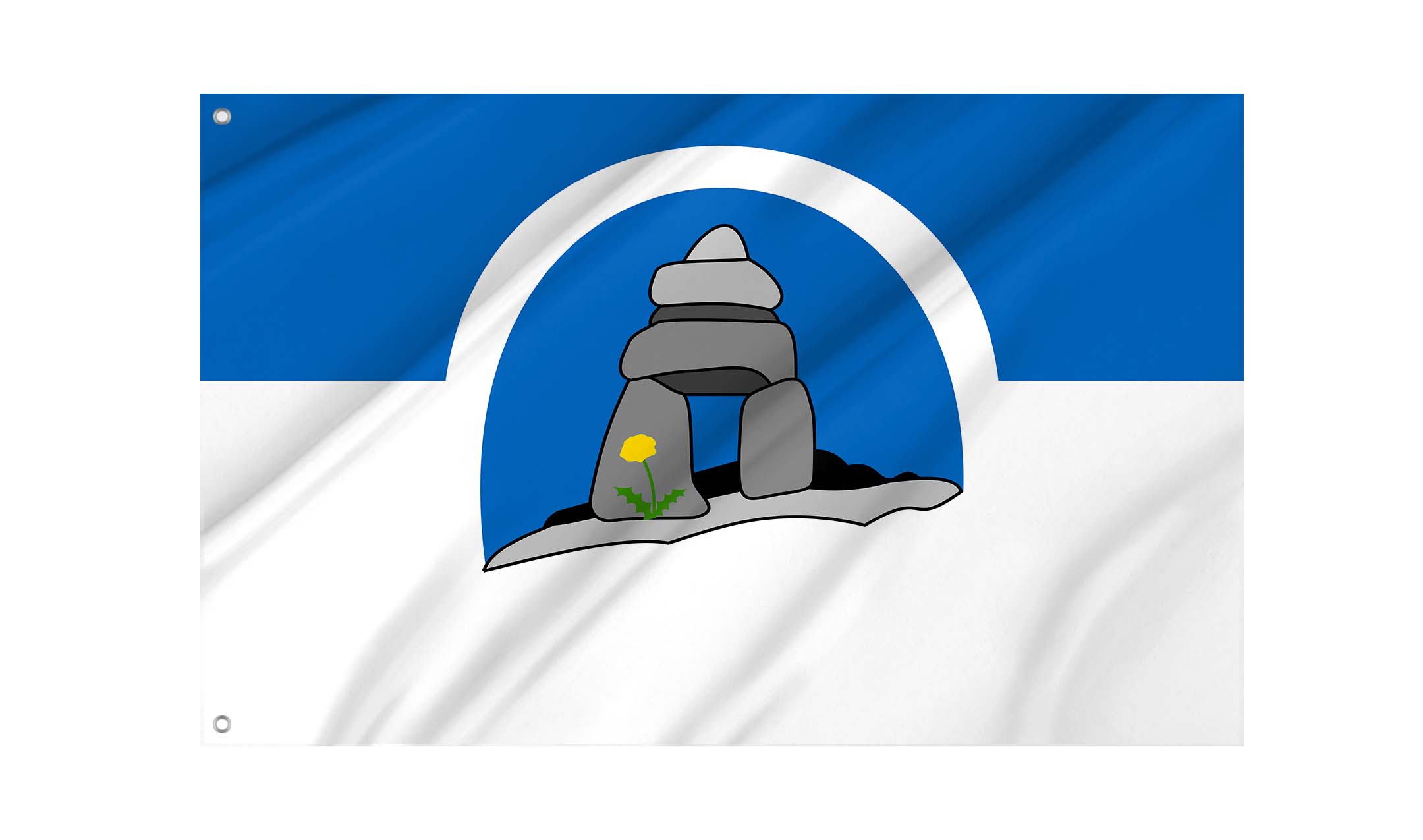 Franco-Nunavois Flag for Indoor & Outdoor Use