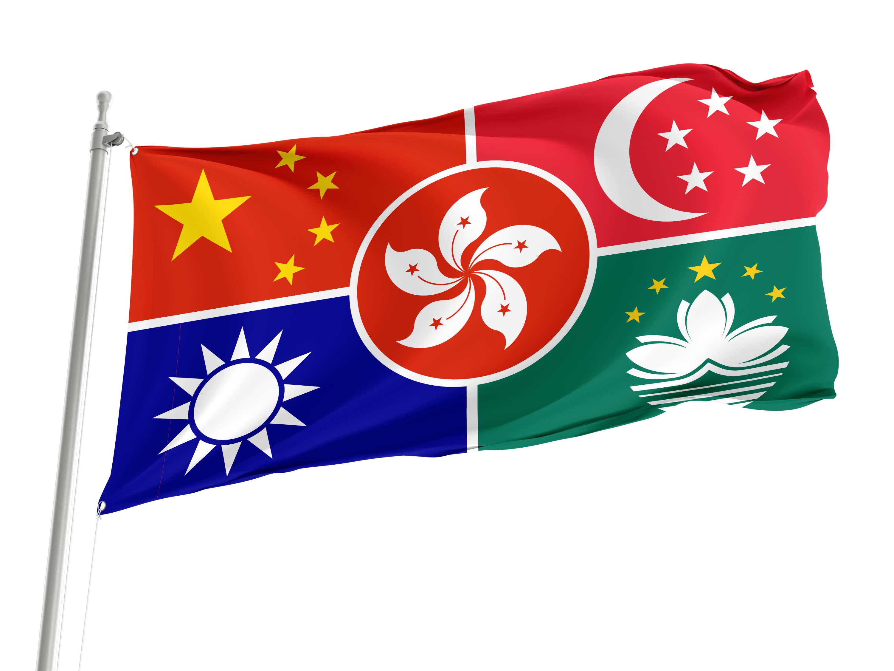 Chinese Language Flag for Indoor & Outdoor Use