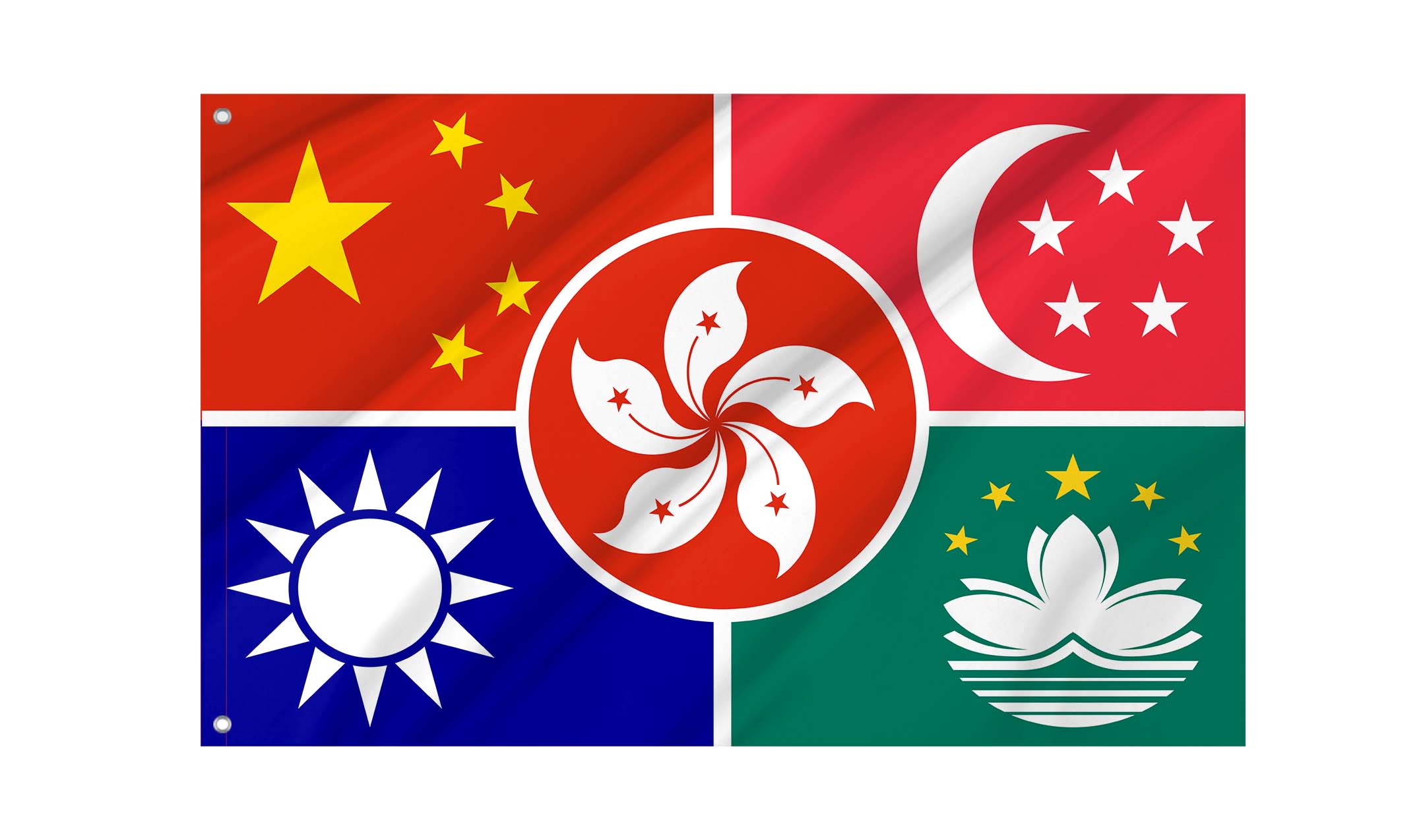 Chinese Language Flag for Indoor & Outdoor Use