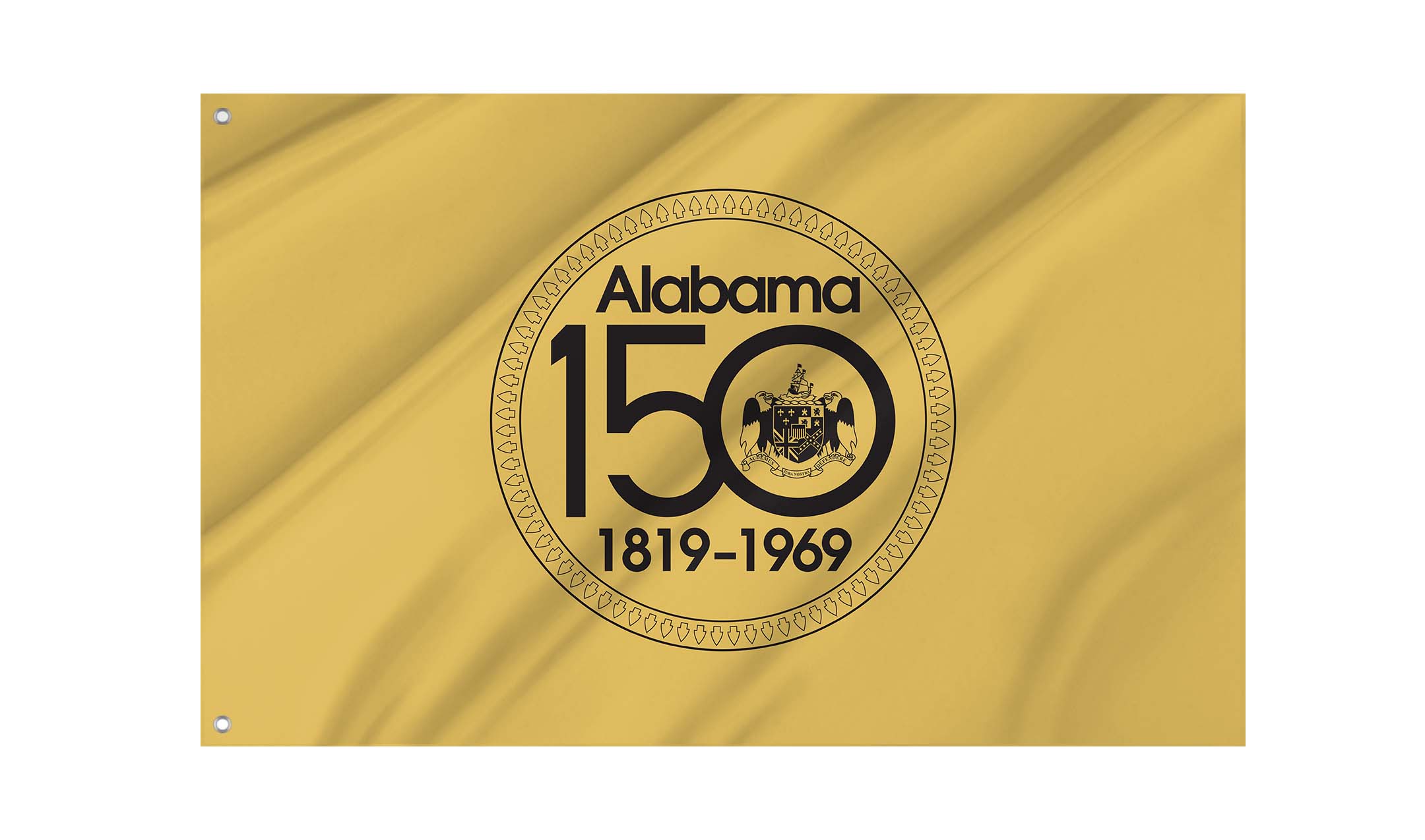 Alabama Sesquicentennial 1819-1969 Flag for Indoor & Outdoor Use