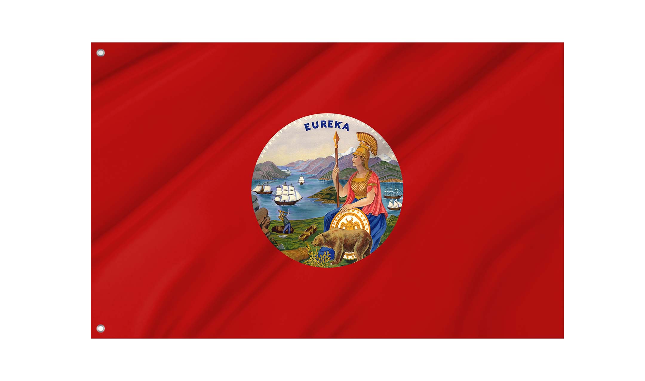 California 1864-February 3, 1911 Flag for Indoor & Outdoor Use