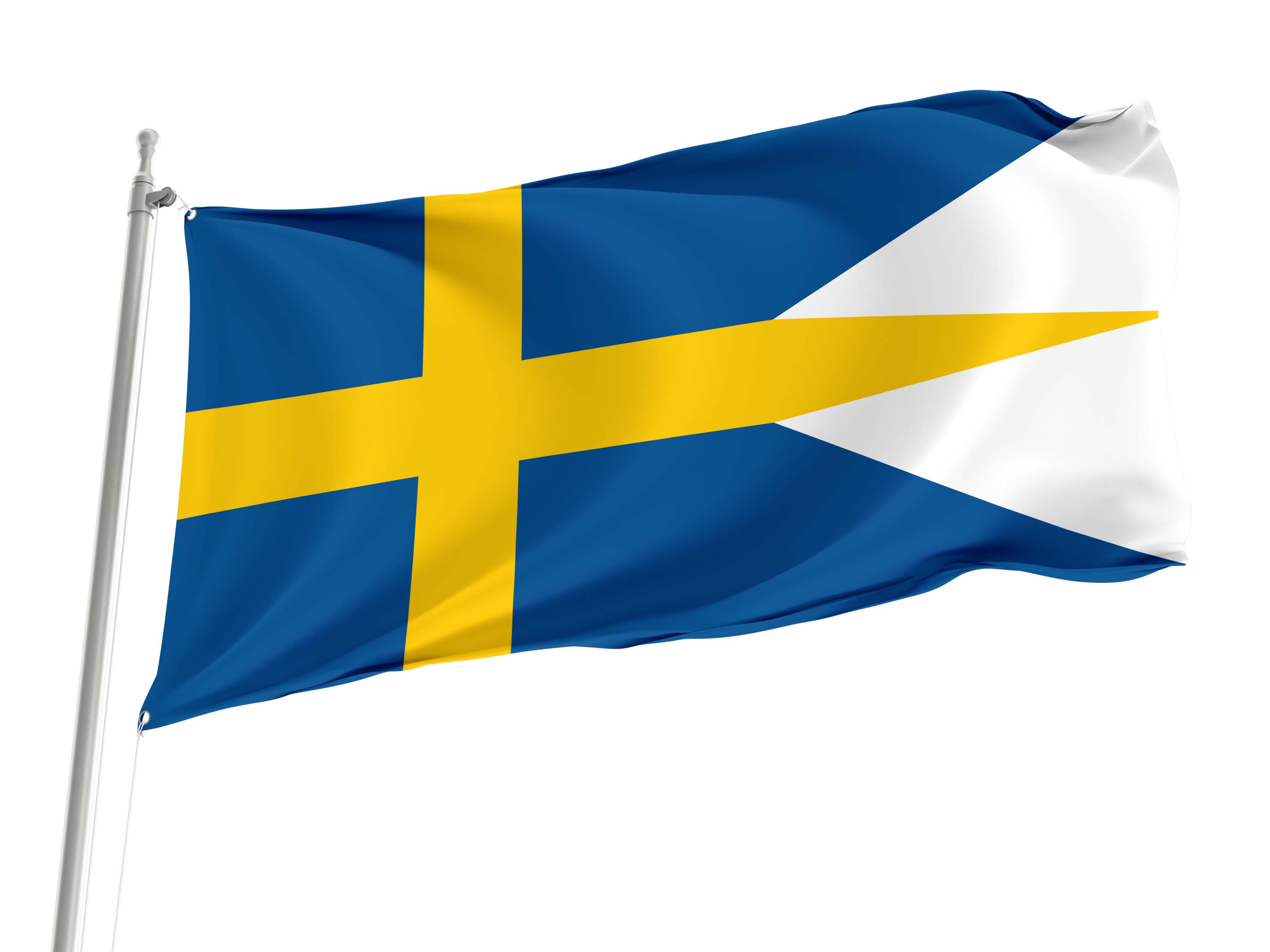 Naval Ensign of Sweden Flag for Indoor & Outdoor Use