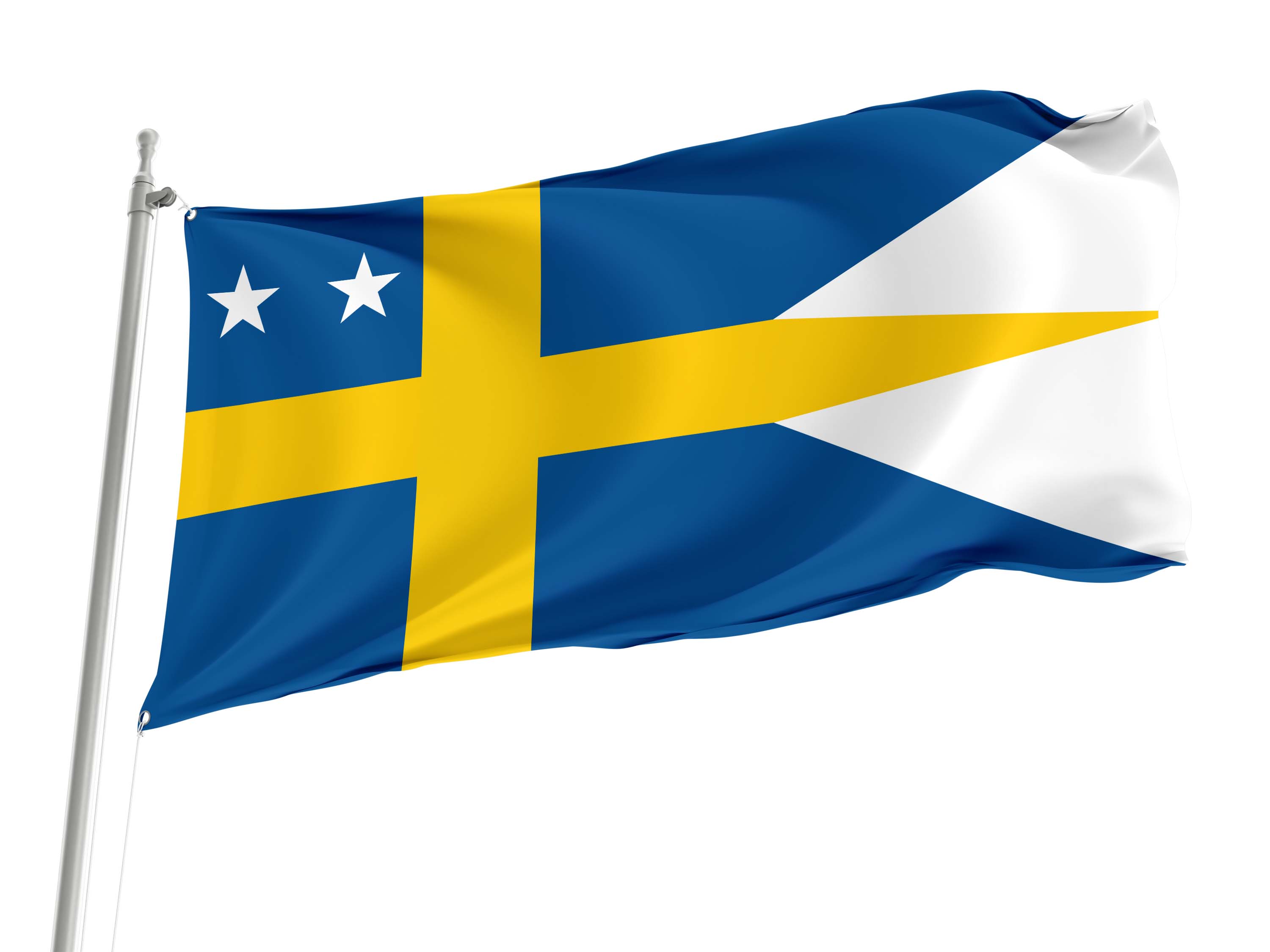 Naval Rank of Sweden - Konteramirals Flag for Indoor & Outdoor Use