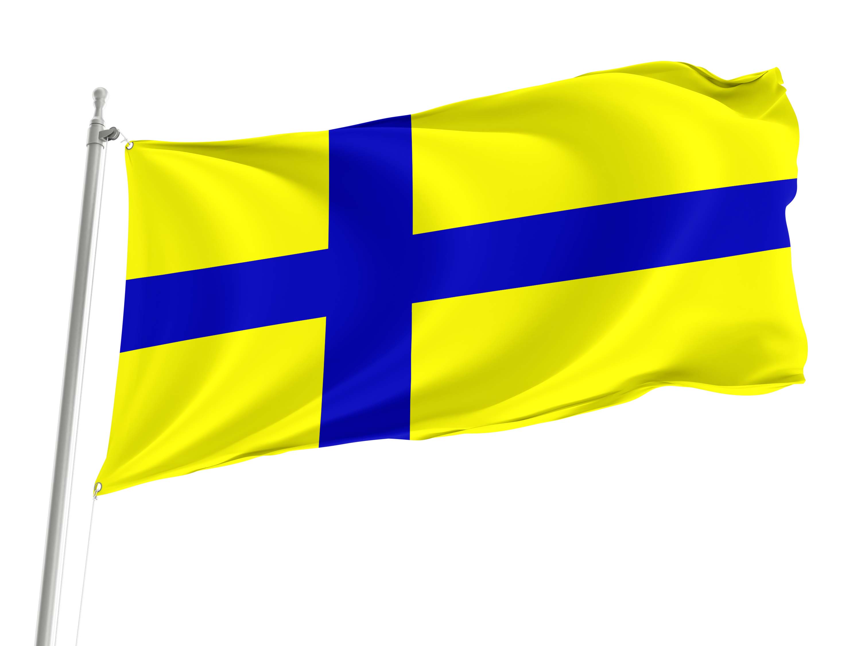 Ostergotland clear Flag for Indoor & Outdoor Use