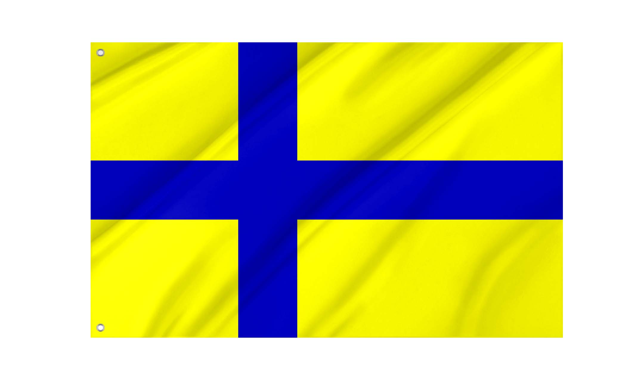 Ostergotland clear Flag for Indoor & Outdoor Use
