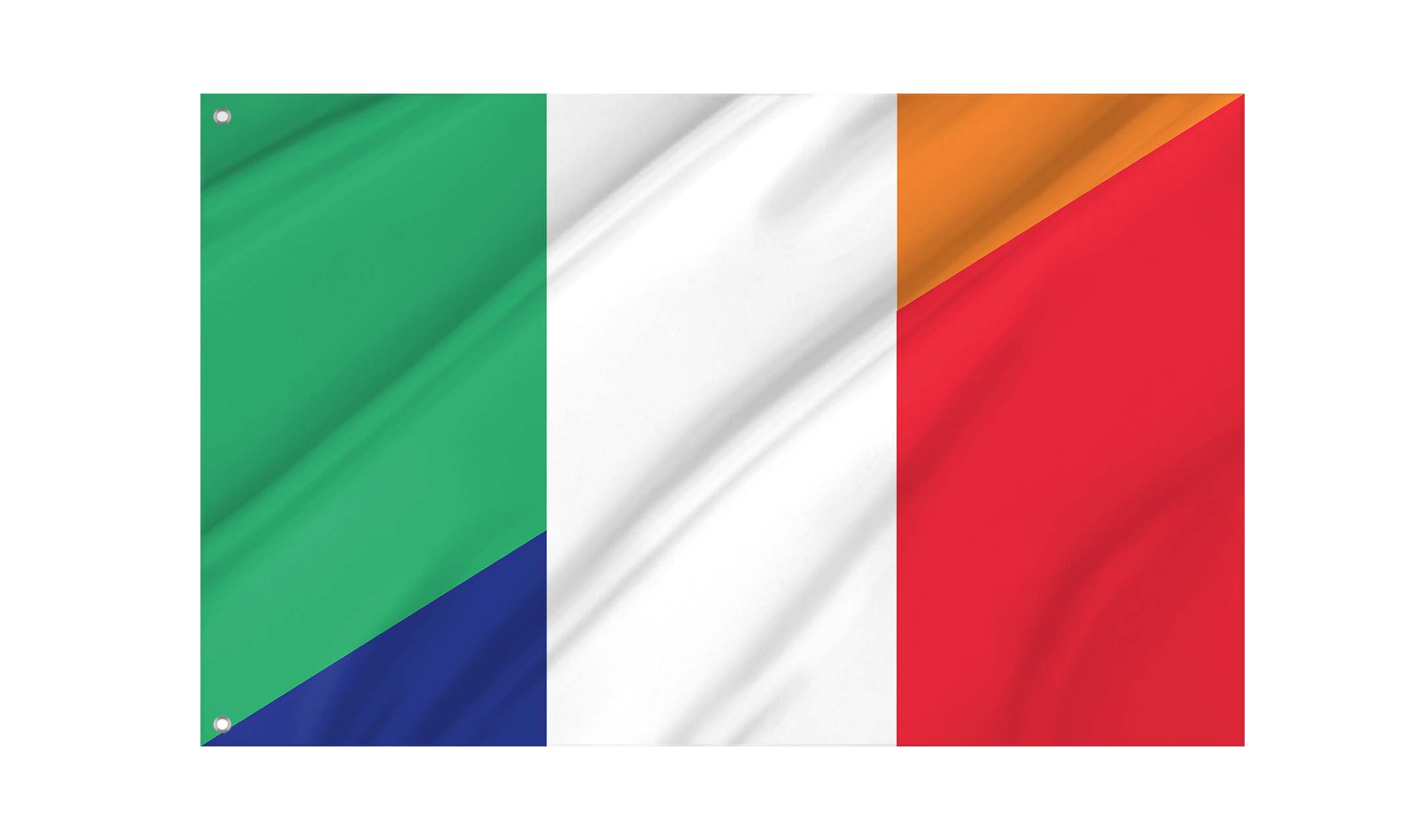 Republic of Ireland - France Friendship Flag for Indoor & Outdoor Use