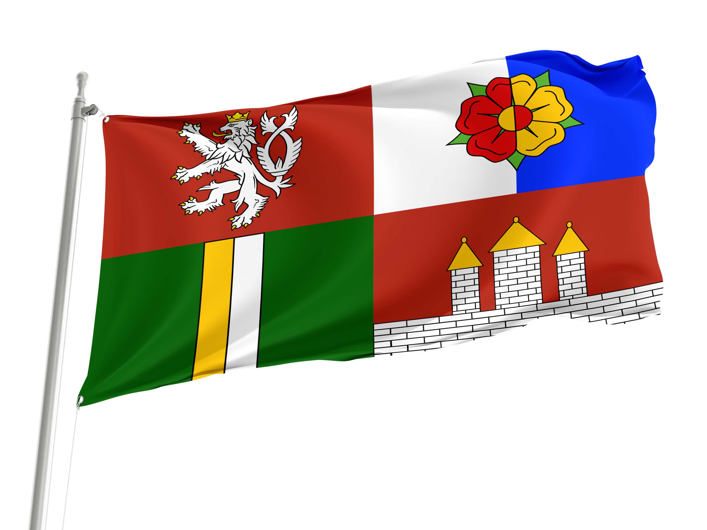 South Bohemian Region Flag for Indoor & Outdoor Use