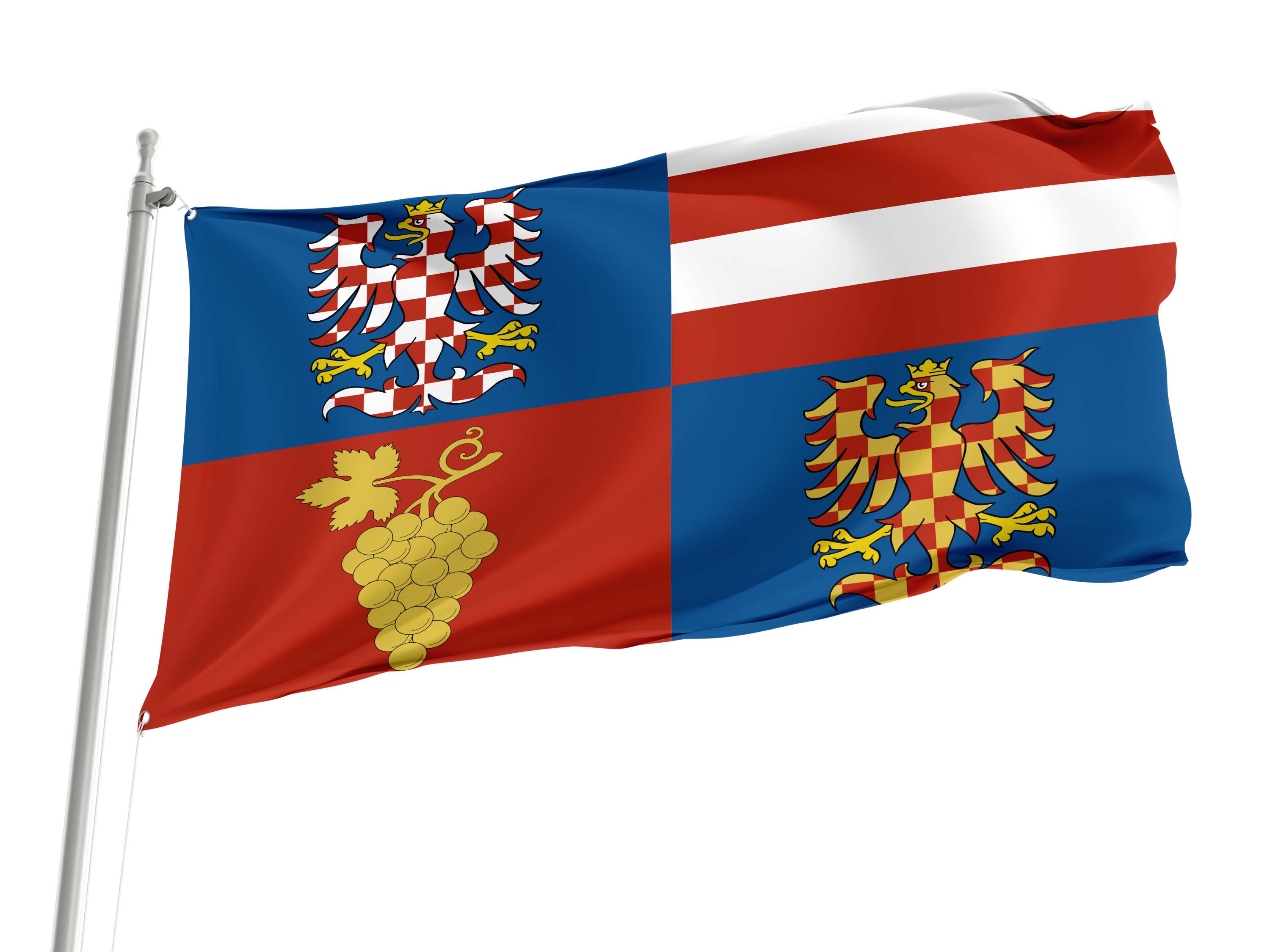 South Moravian Region Flag for Indoor & Outdoor Use