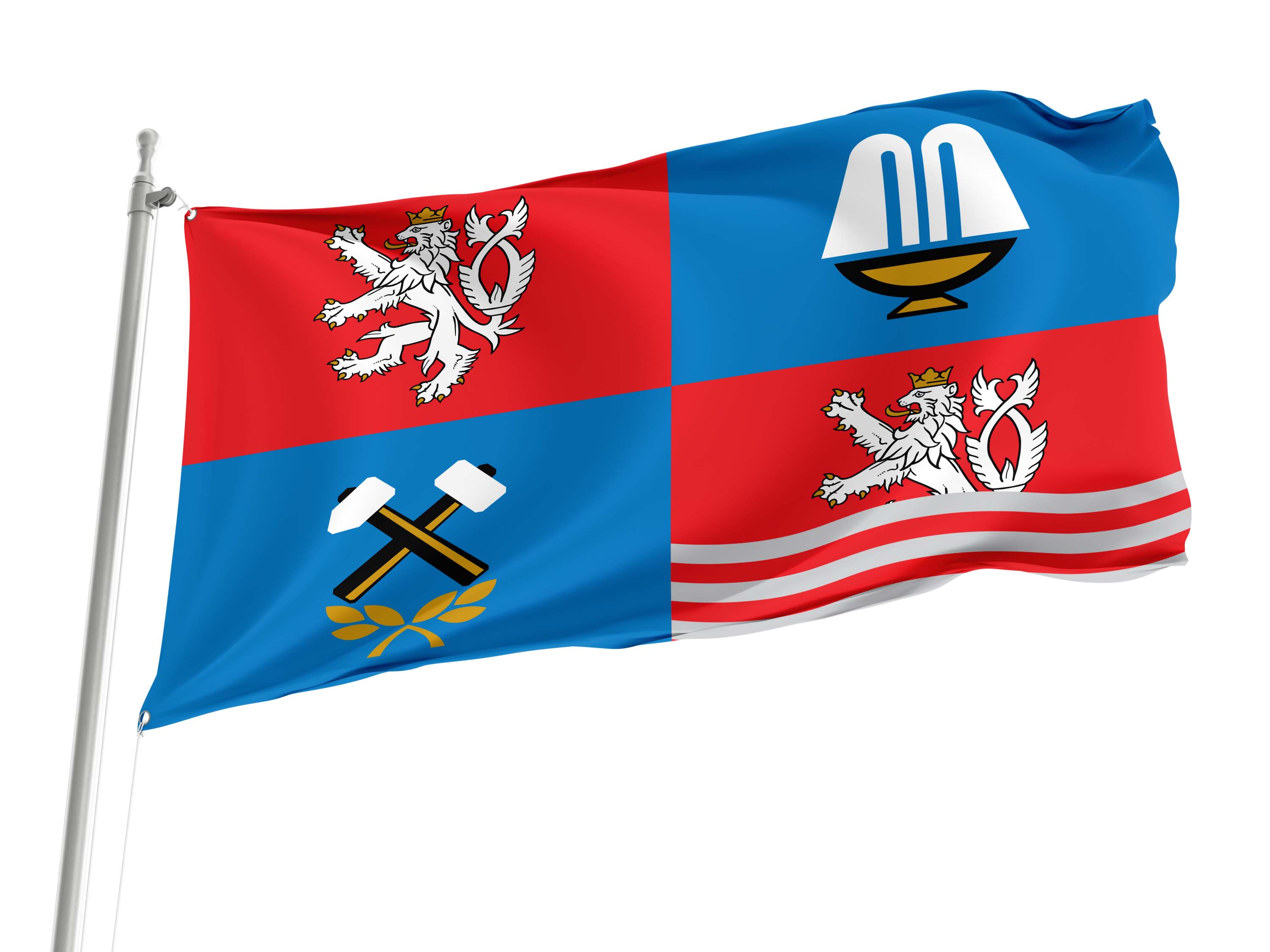 Karlovy Vary Region Flag for Indoor & Outdoor Use