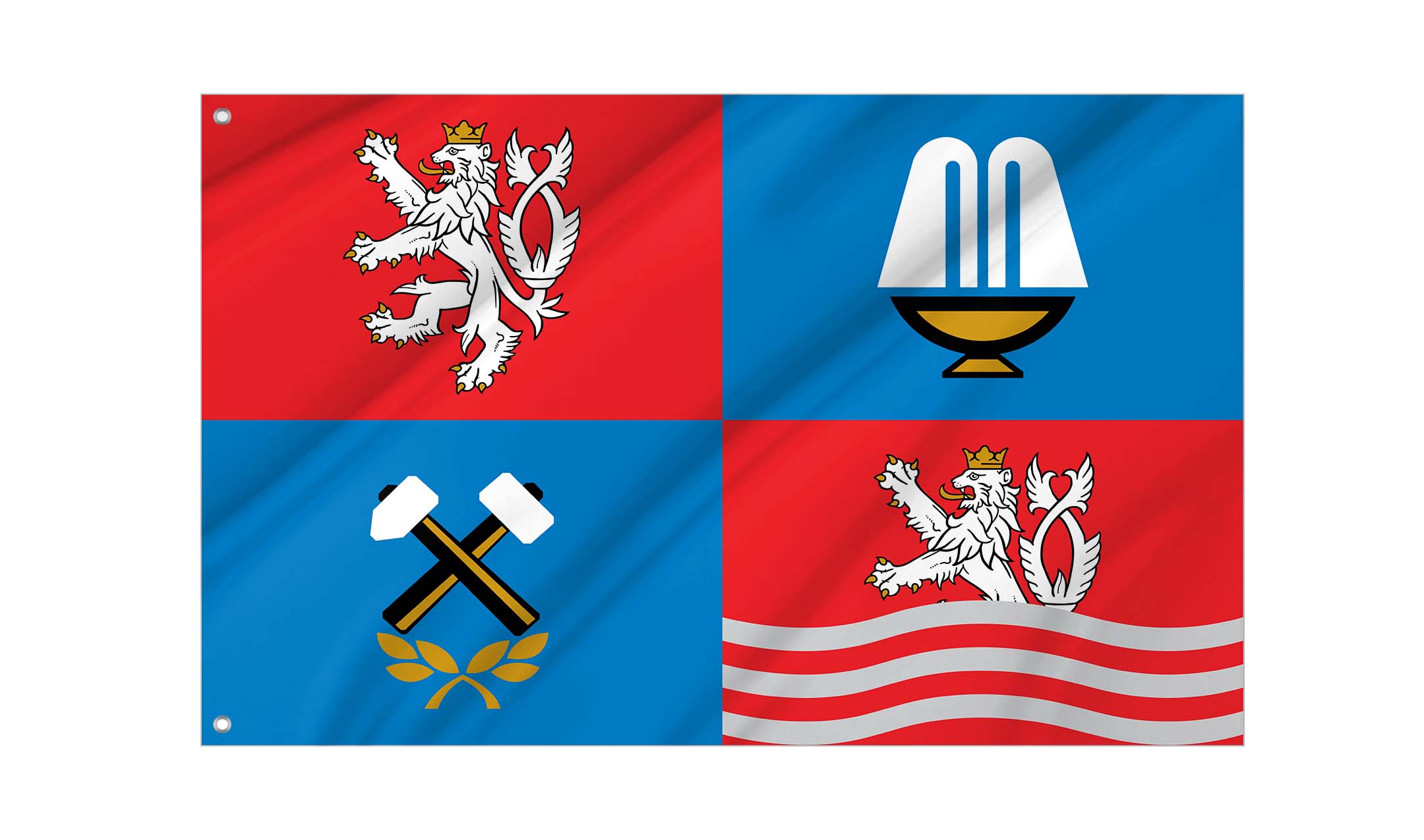 Karlovy Vary Region Flag for Indoor & Outdoor Use