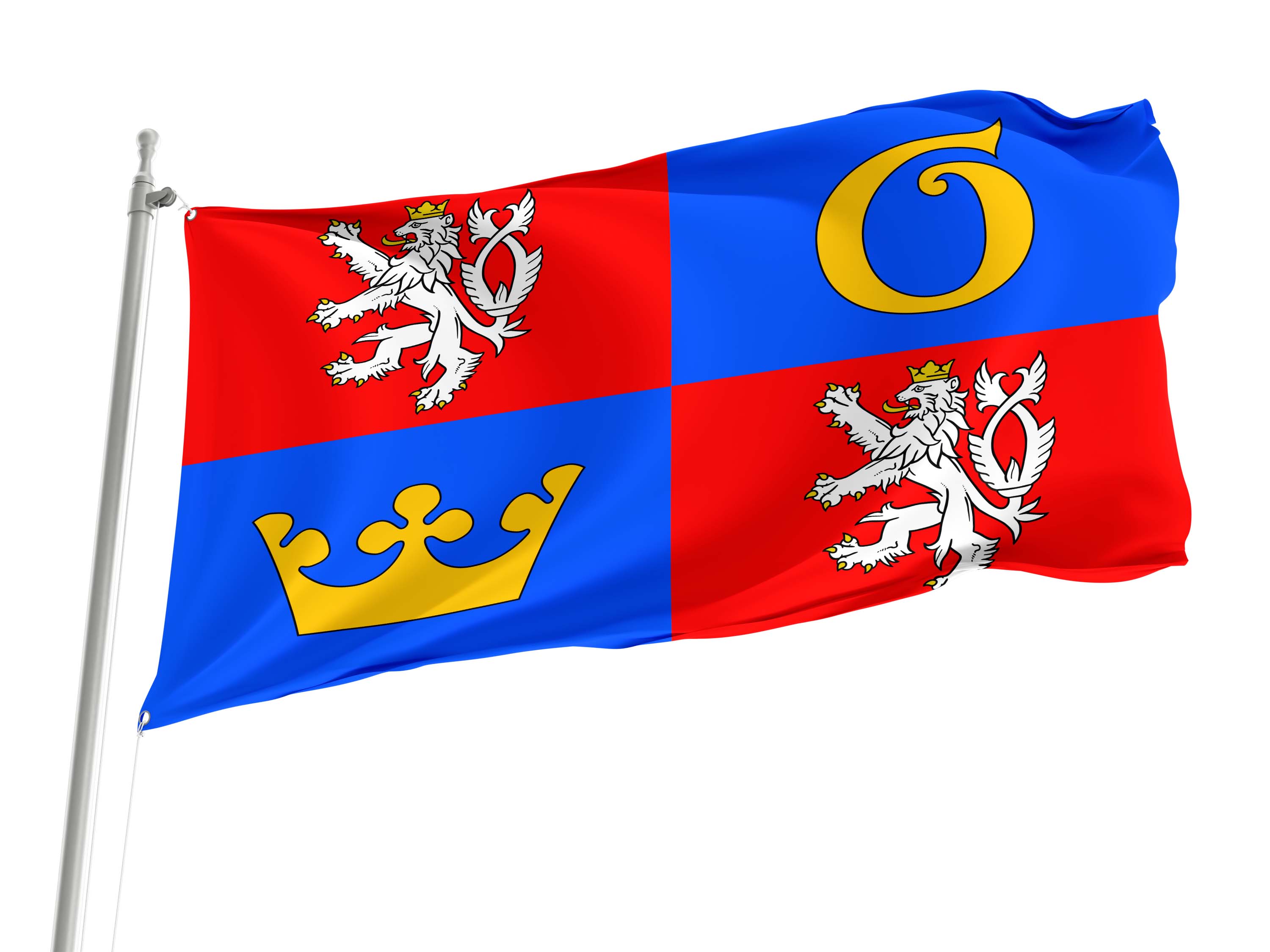 Hradec Králové Region Flag for Indoor & Outdoor Use