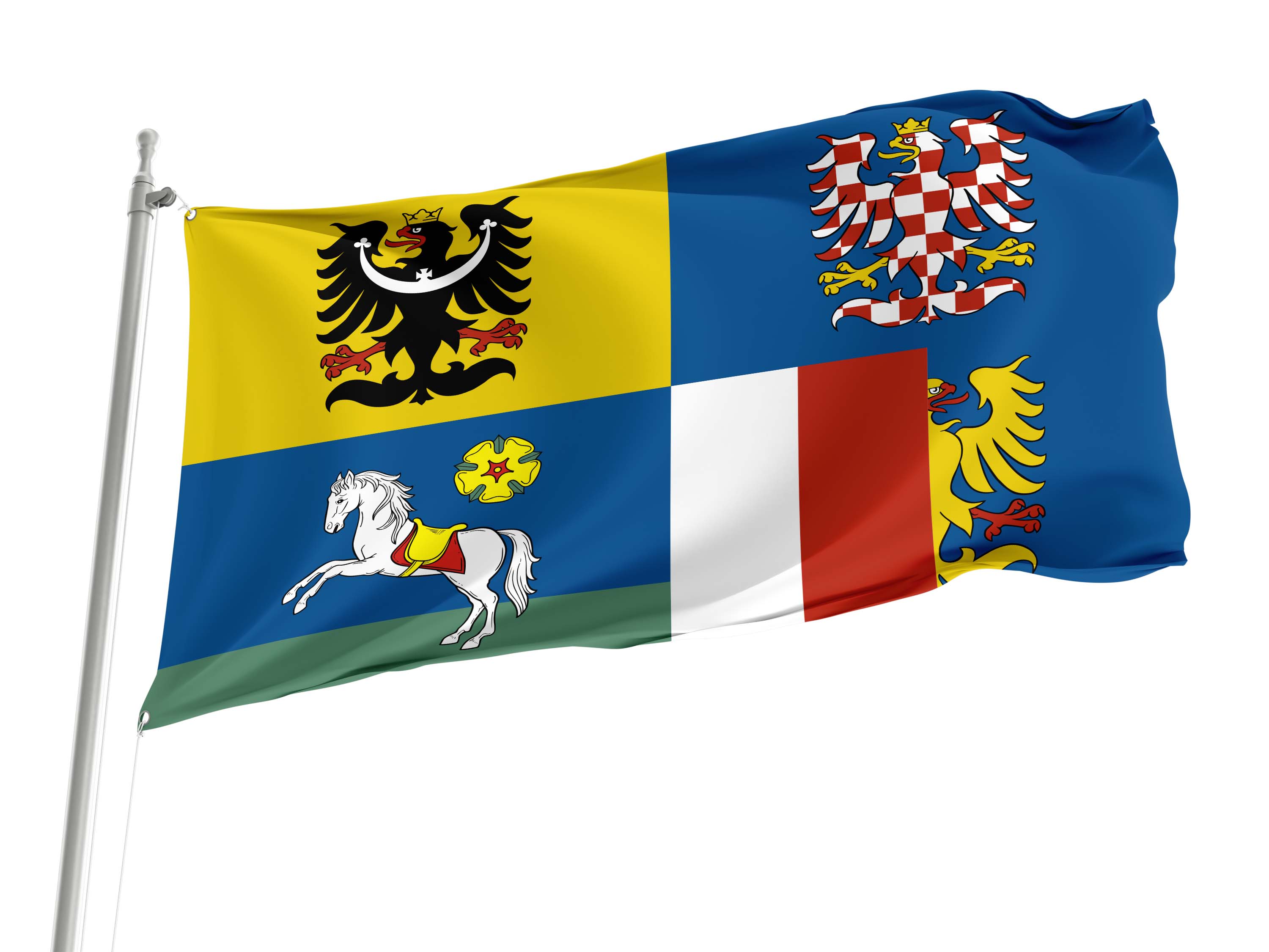 Moravian-Silesian Region Flag for Indoor & Outdoor Use