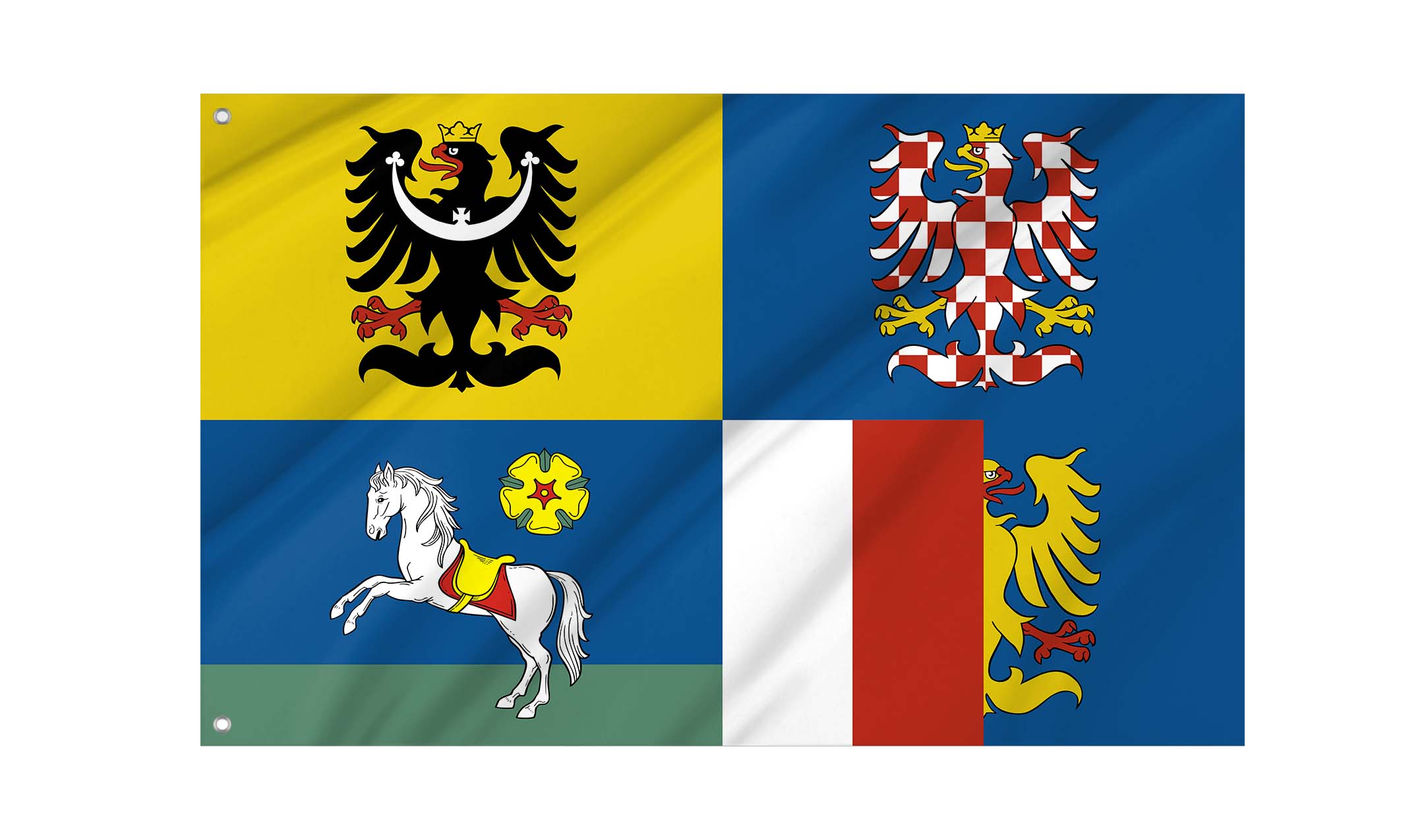 Moravian-Silesian Region Flag for Indoor & Outdoor Use