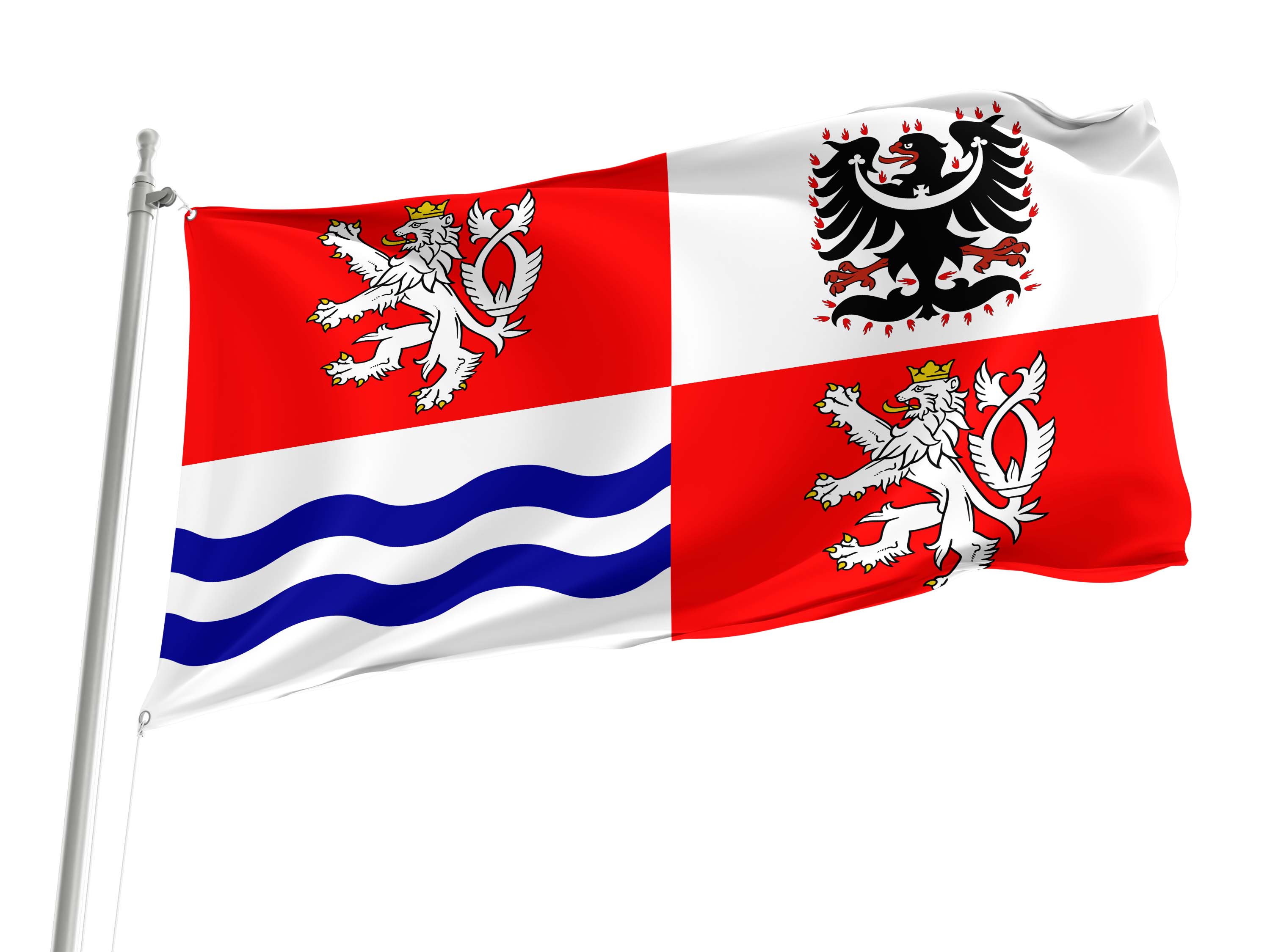 Central Bohemia Region Flag for Indoor & Outdoor Use