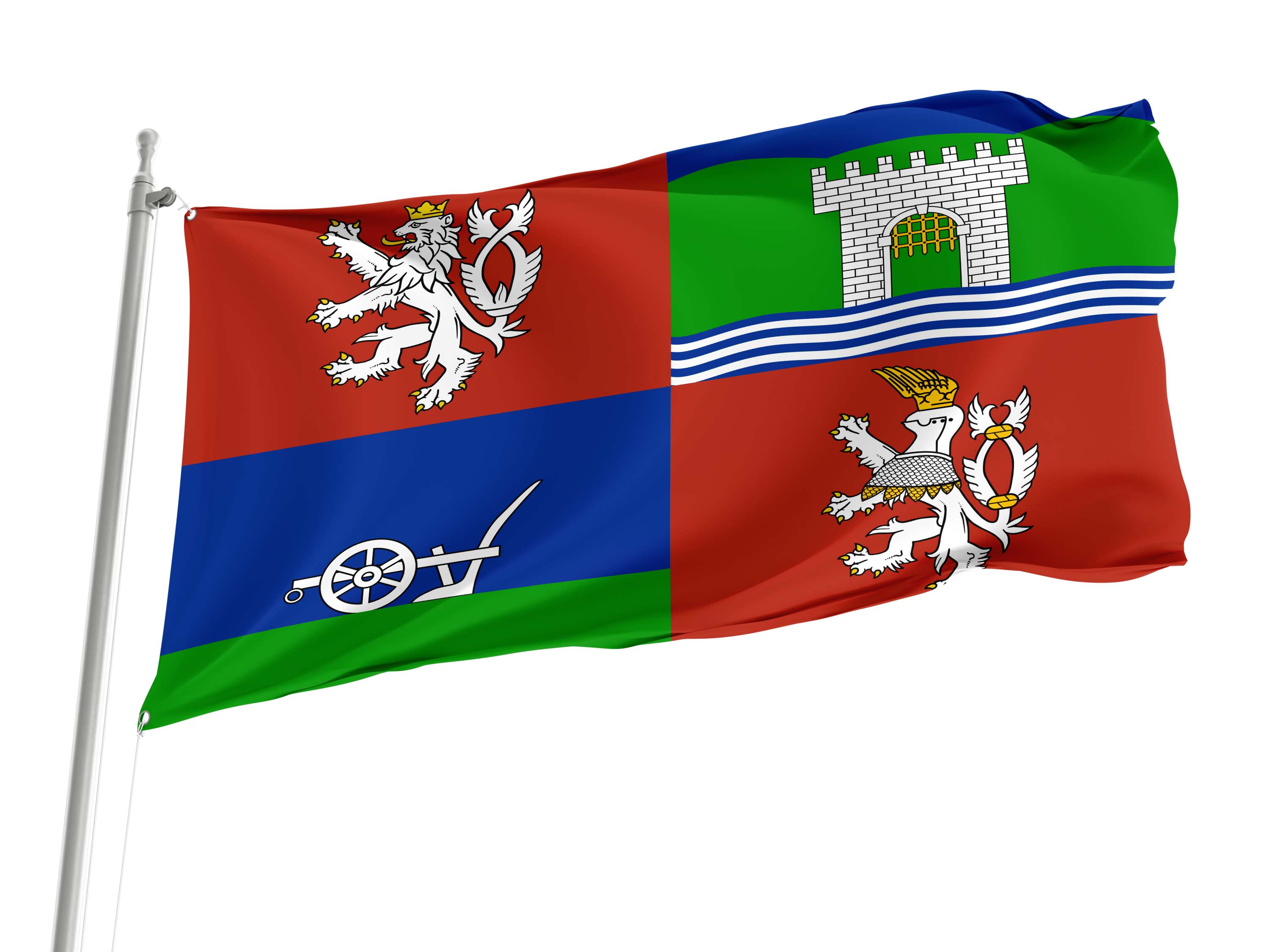 Ústí nad Labem Region Flag for Indoor & Outdoor Use