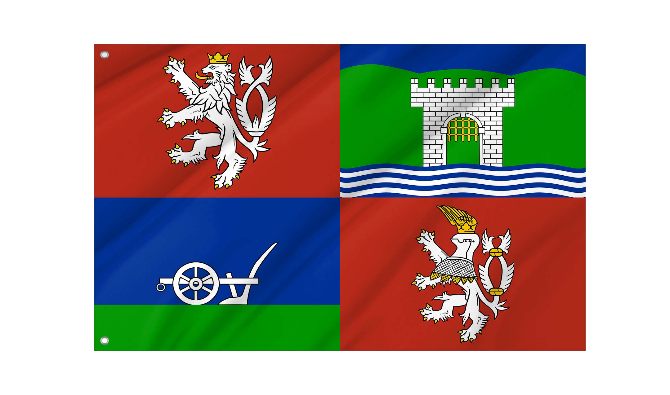 Ústí nad Labem Region Flag for Indoor & Outdoor Use