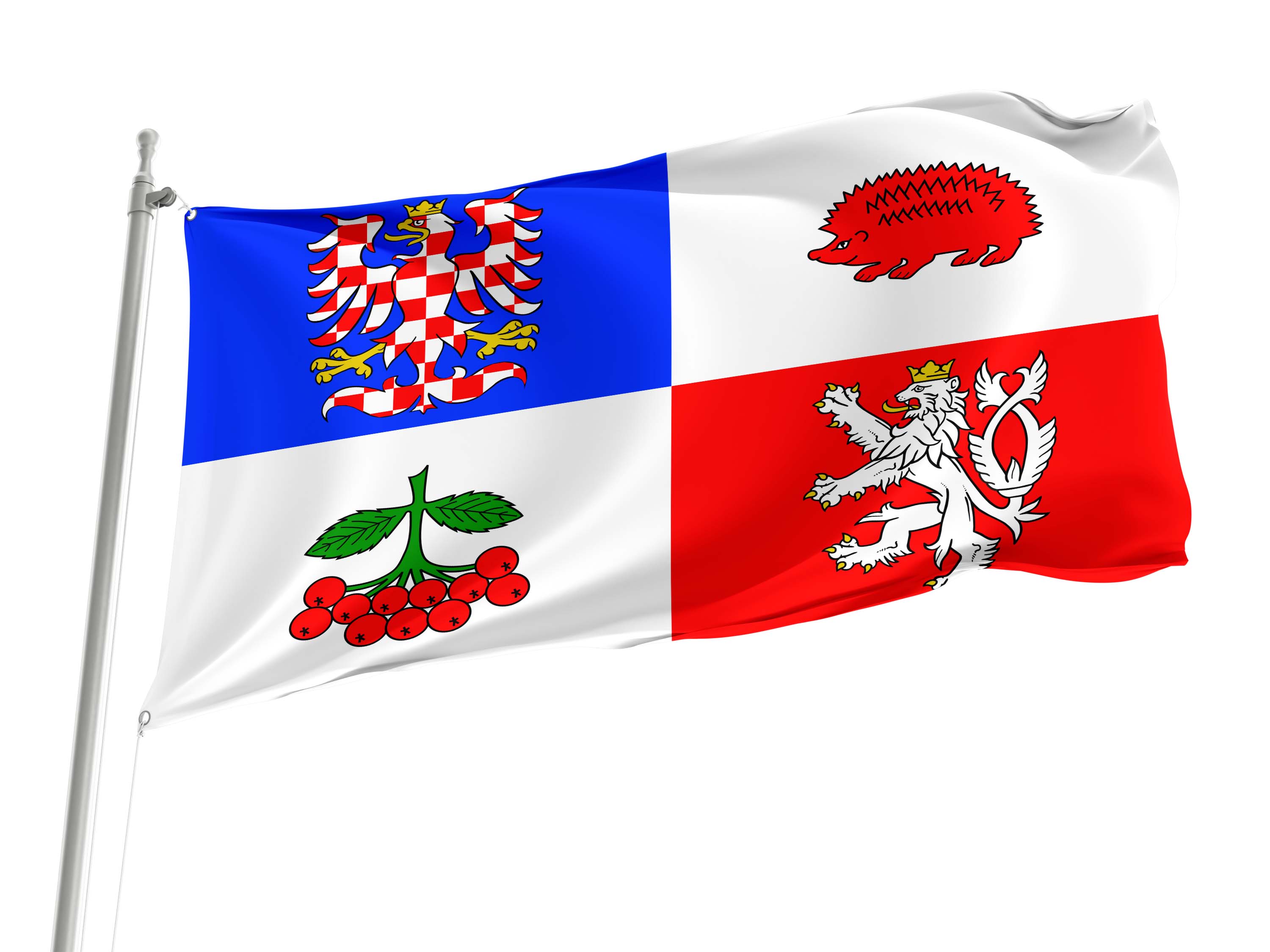 Vysočina Region Flag for Indoor & Outdoor Use
