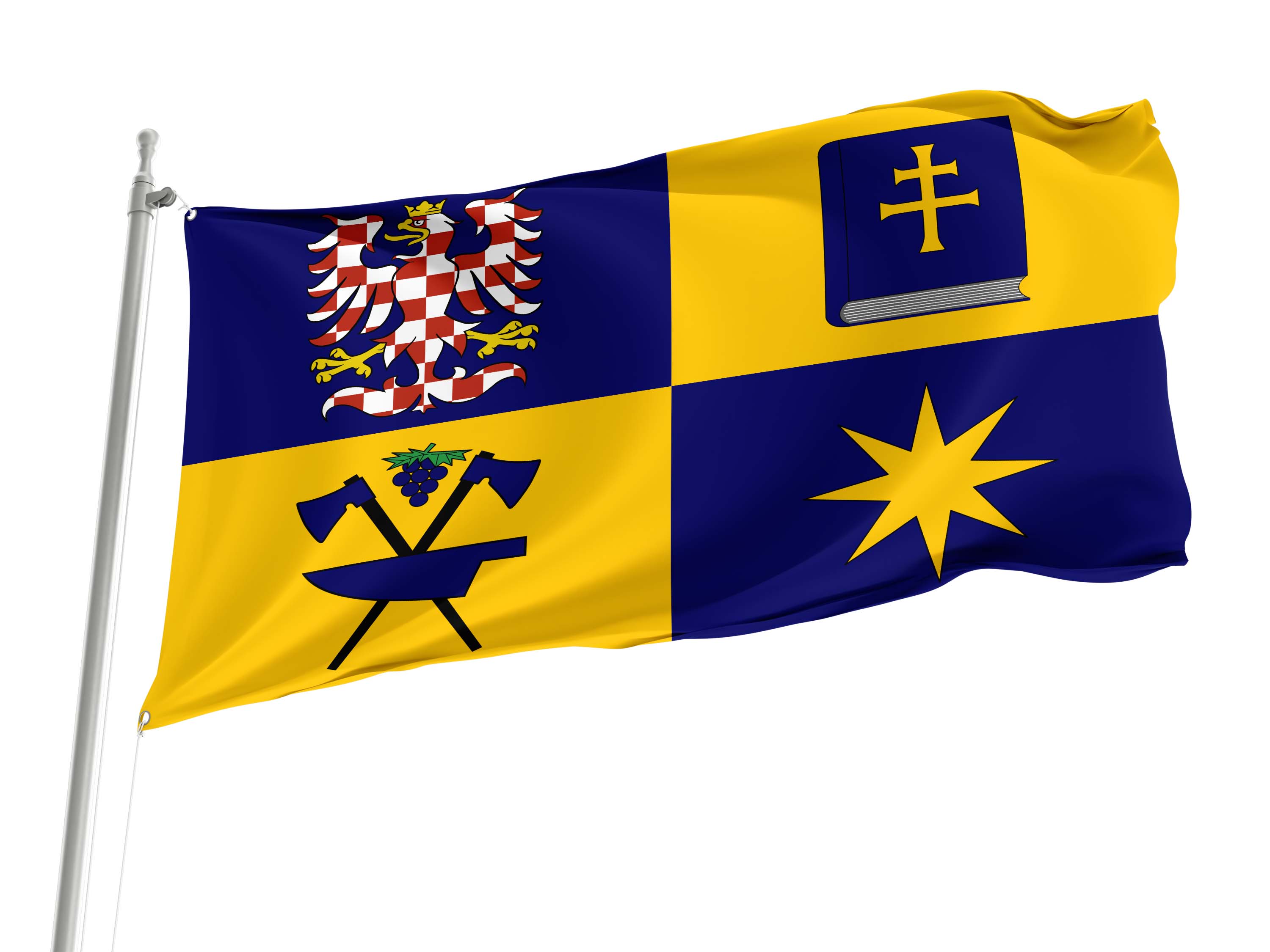 Zlín Region Flag for Indoor & Outdoor Use