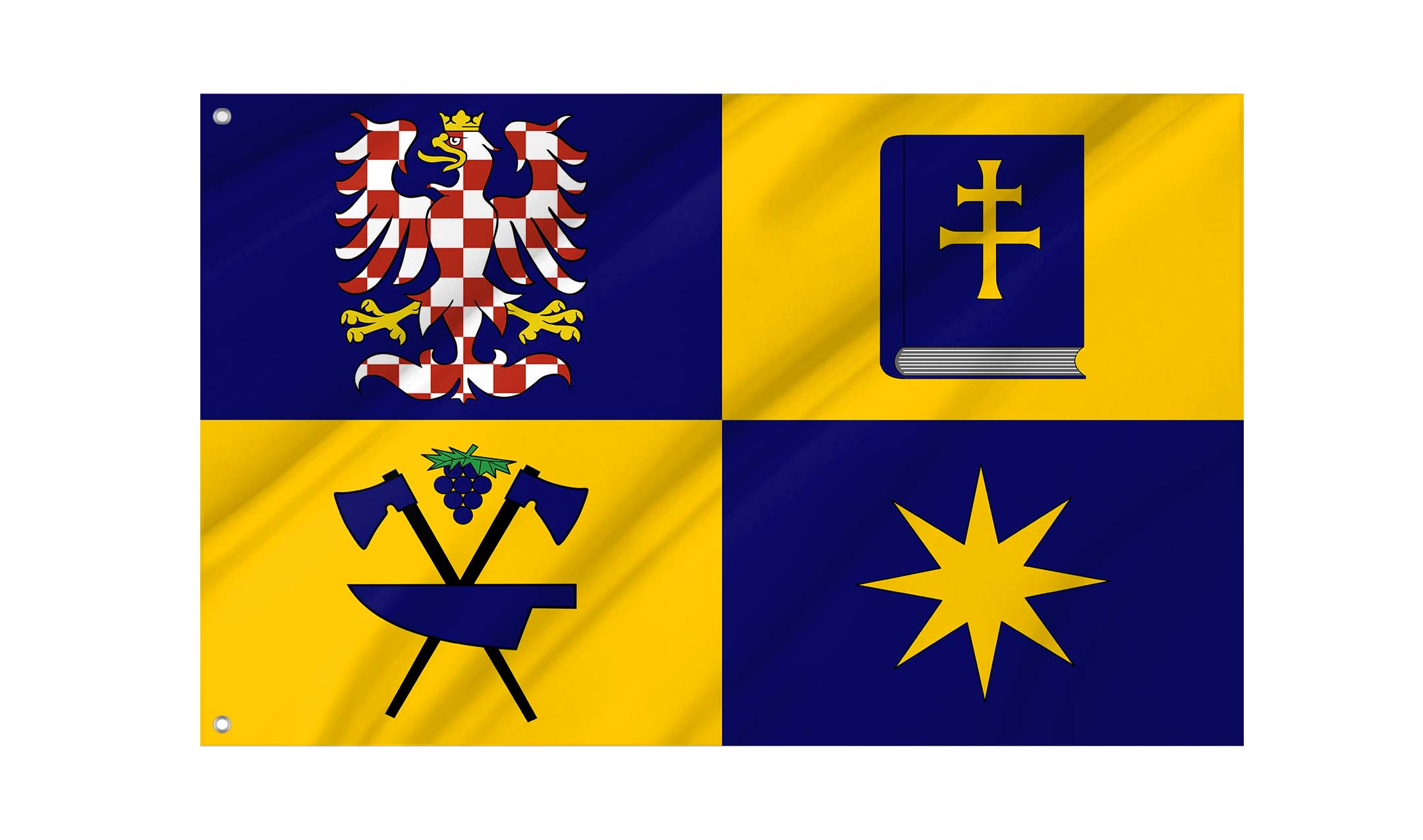 Zlín Region Flag for Indoor & Outdoor Use