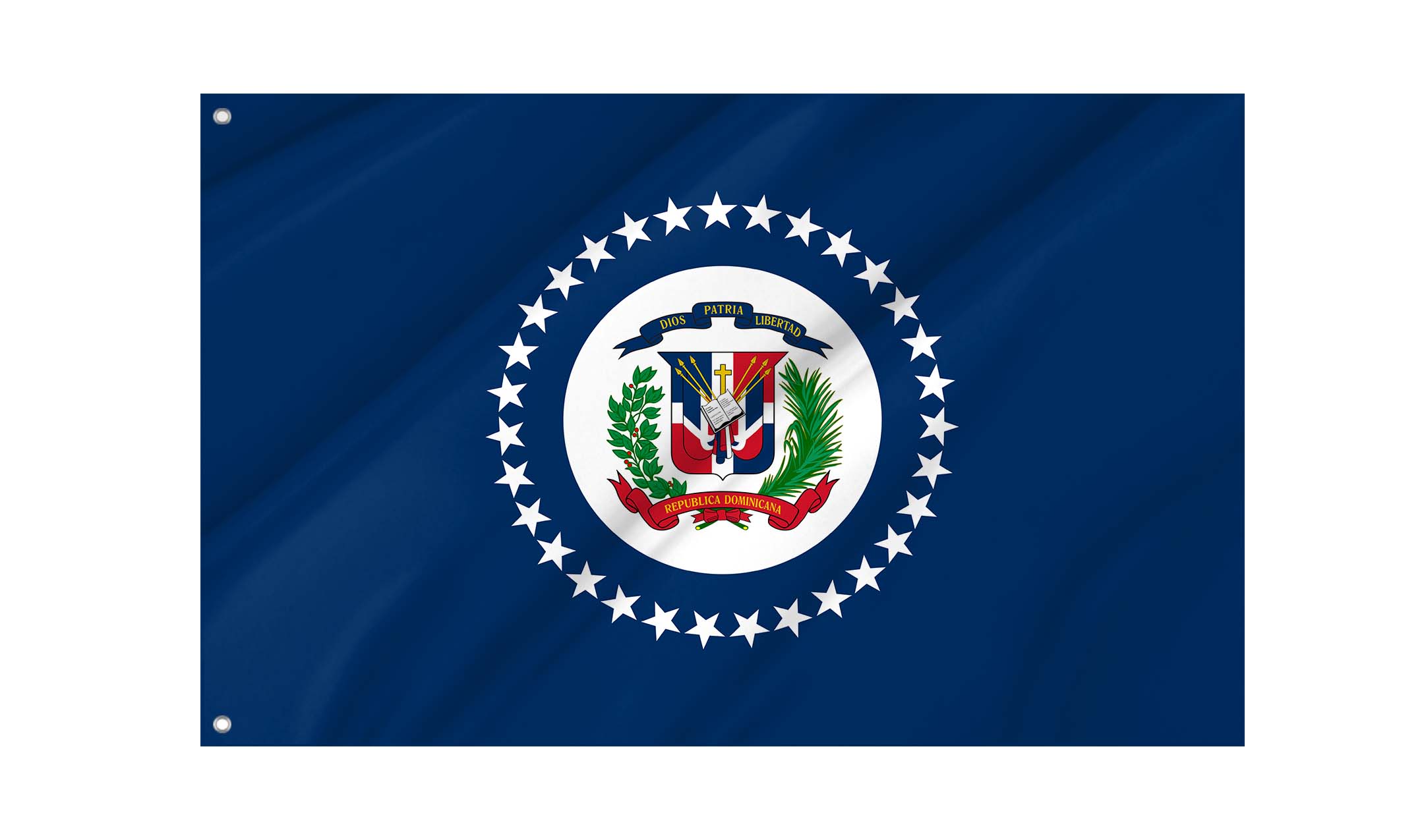 Naval Jack of the Dominican Republic Flag for Indoor & Outdoor Use